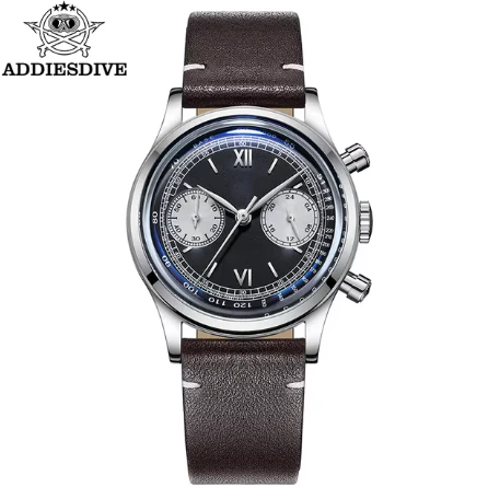 ★Holiday Sale★ADDIESDIVE Panda BB Chronograph Retro Men Watch 38mm Quartz Watch, AD2037 - Image 20