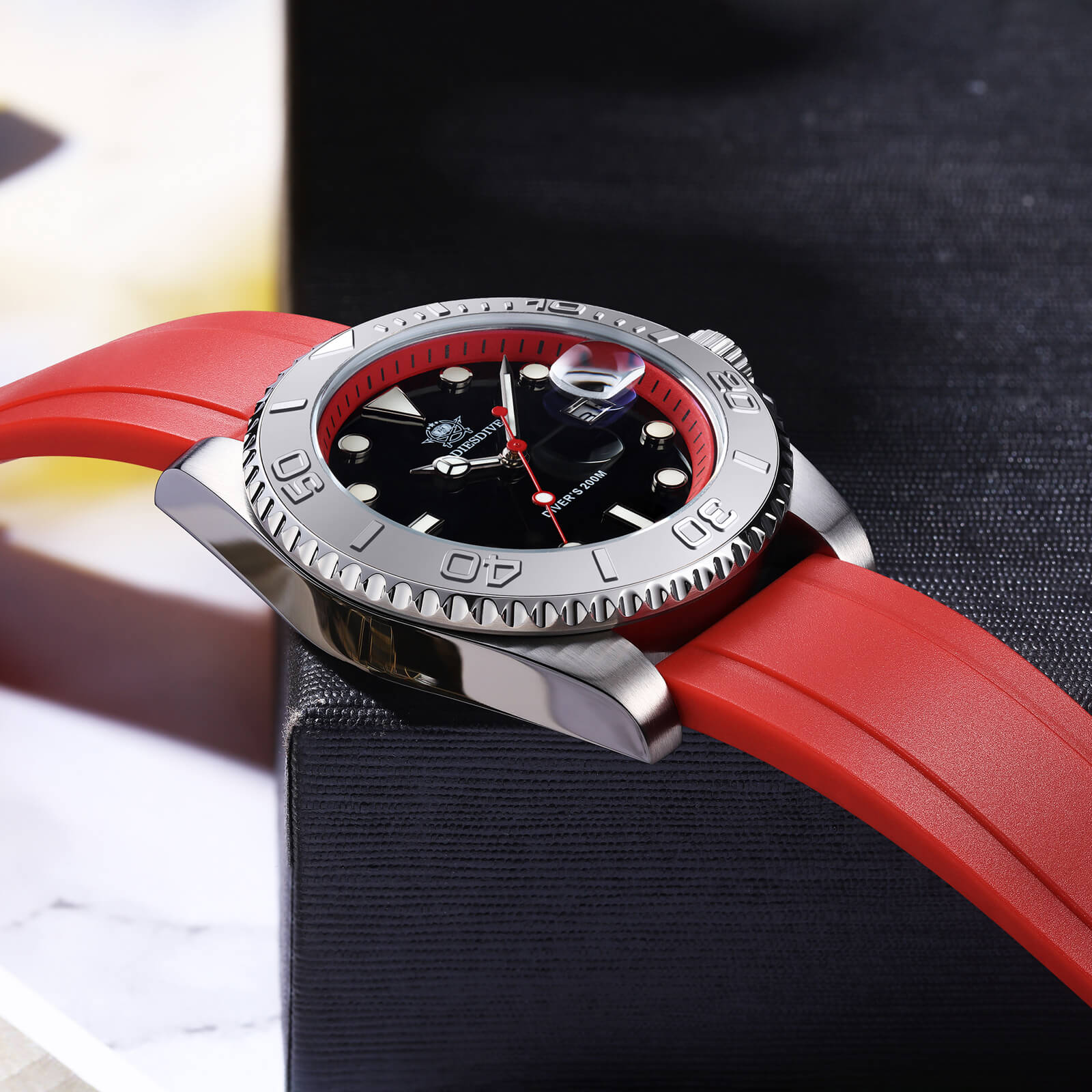 ★Holiday Sale★ADDIESDIVE 41mm Sports Quartz Watch Waterproof 200M (AD2040) - Image 15