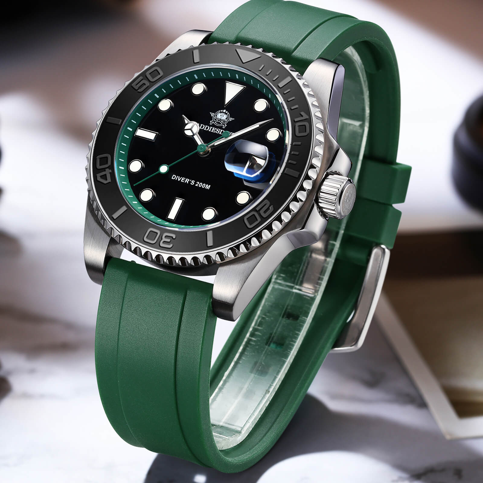 ★Holiday Sale★ADDIESDIVE 41mm Sports Quartz Watch Waterproof 200M (AD2040) - Image 28