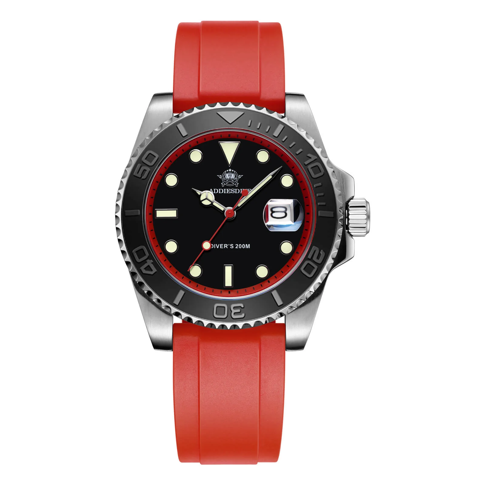 ★Holiday Sale★ADDIESDIVE 41mm Sports Quartz Watch Waterproof 200M (AD2040) - Image 9