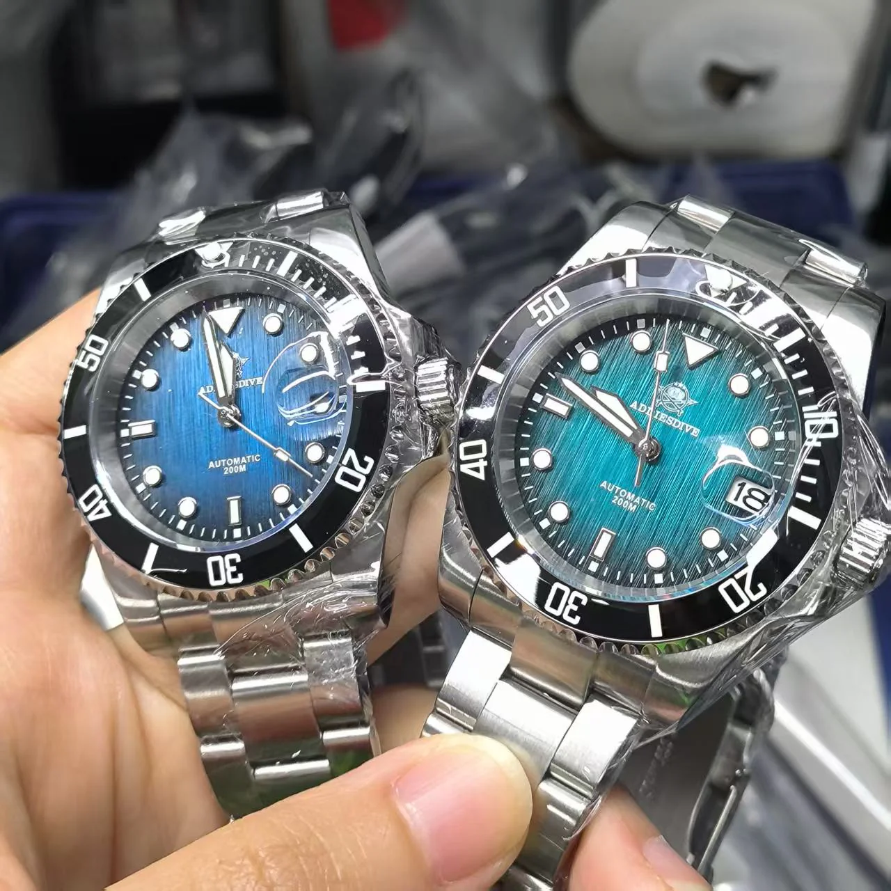 ADDIESDIVE Stainless Steel Sub Dive Watch AD2078 - Image 15