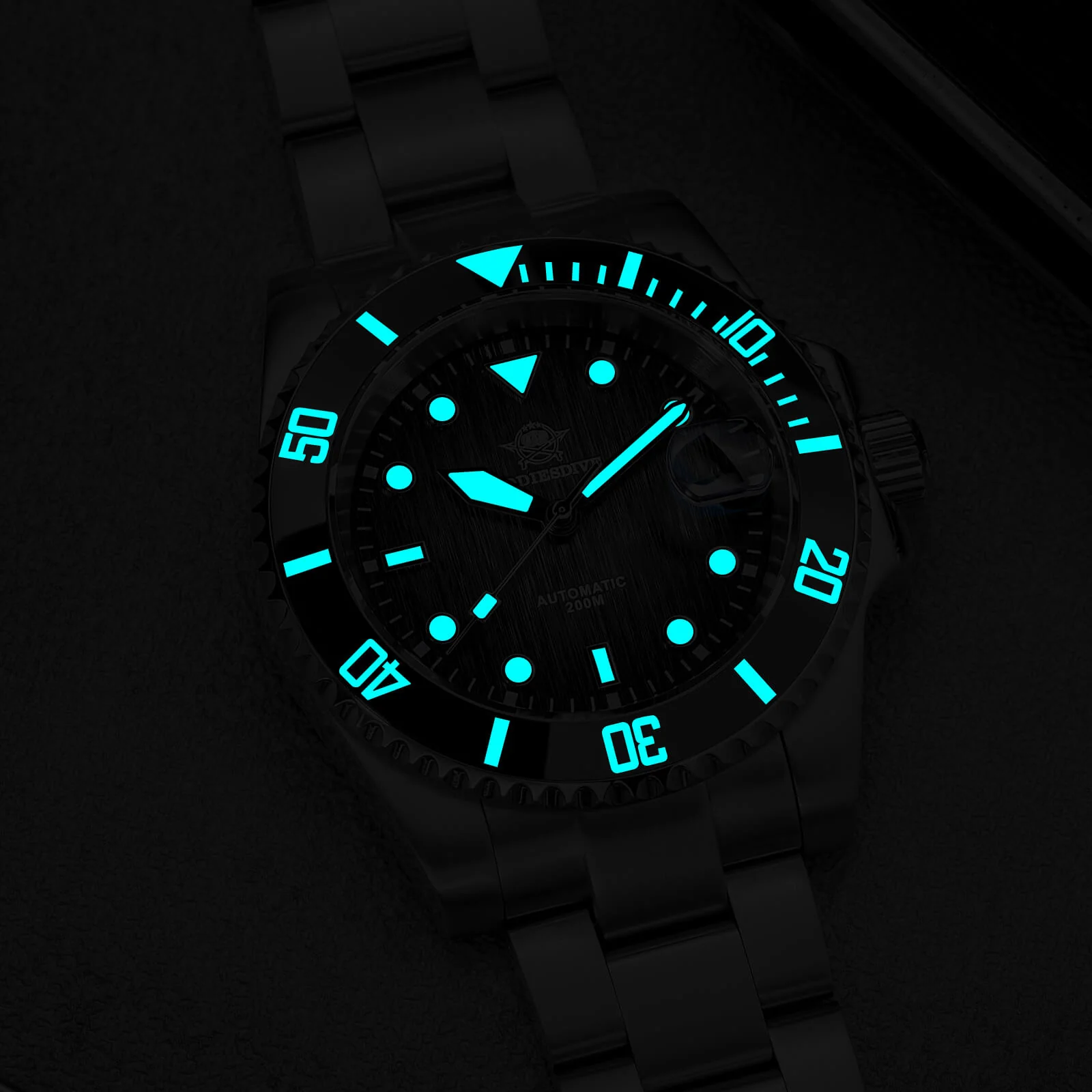 ADDIESDIVE Stainless Steel Sub Dive Watch AD2078 - Image 7
