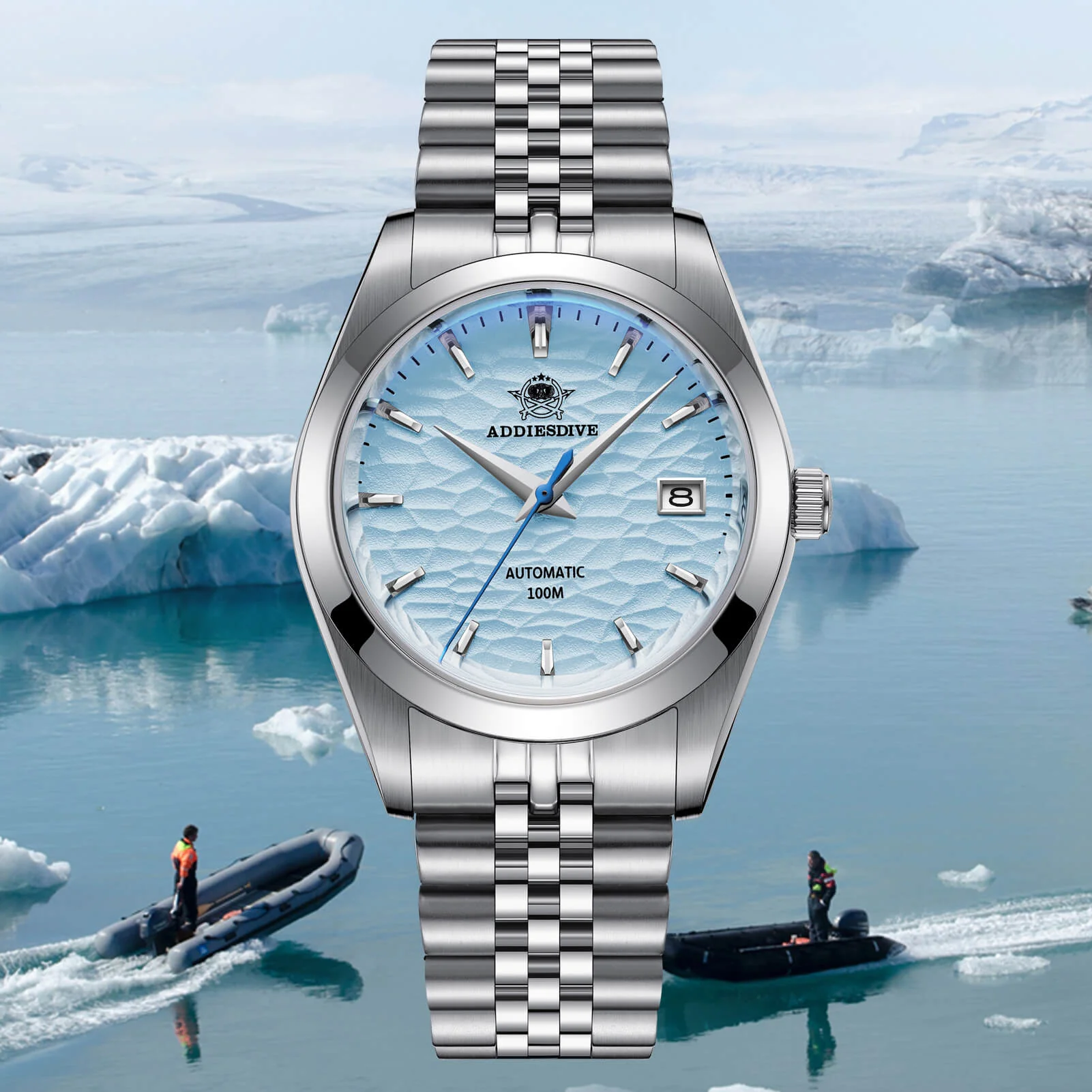 ADDIESDIVE 39mm Retro Mechanical Men Watch AD2118 - Image 2