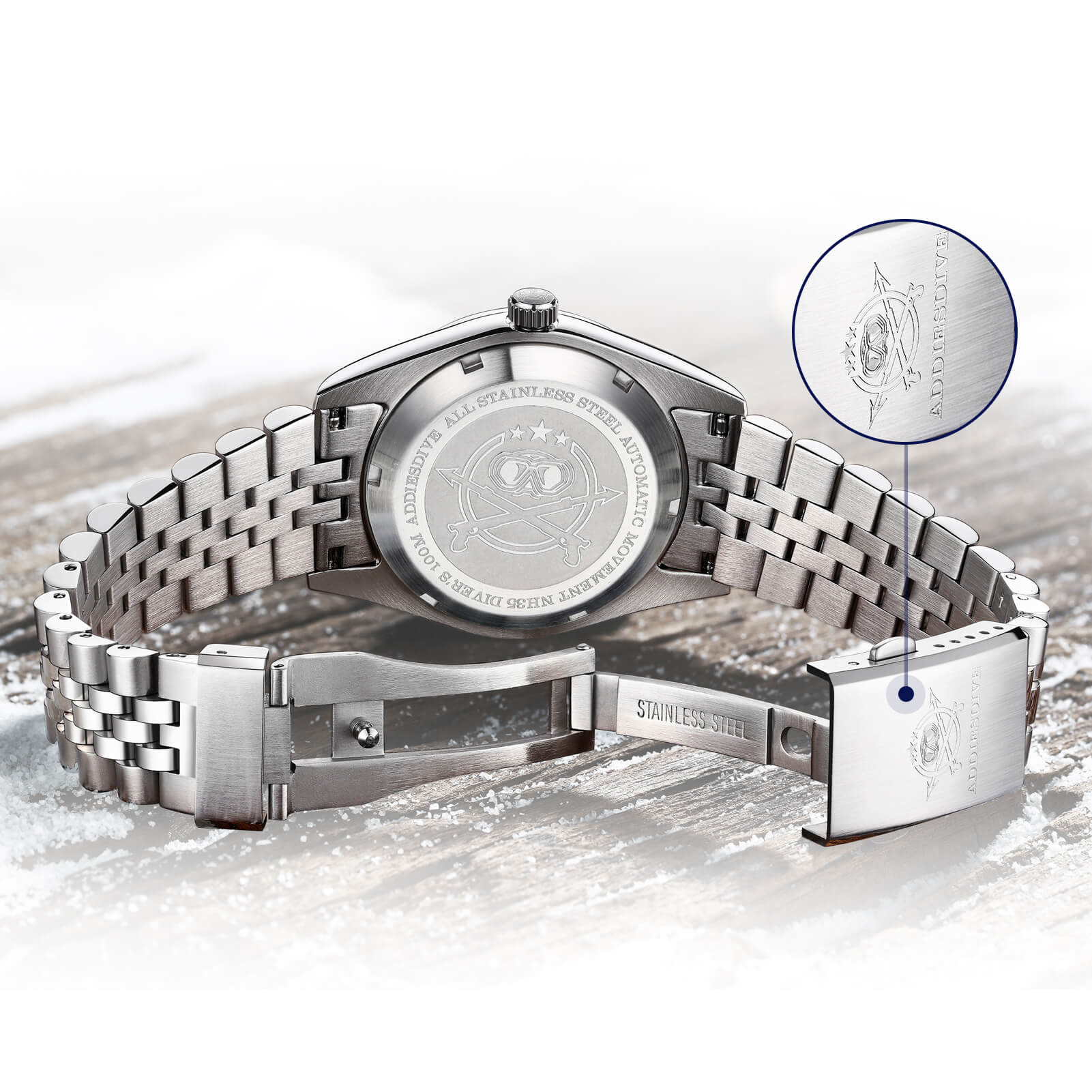 ADDIESDIVE 39mm Retro Mechanical Men Watch AD2118 - Image 6