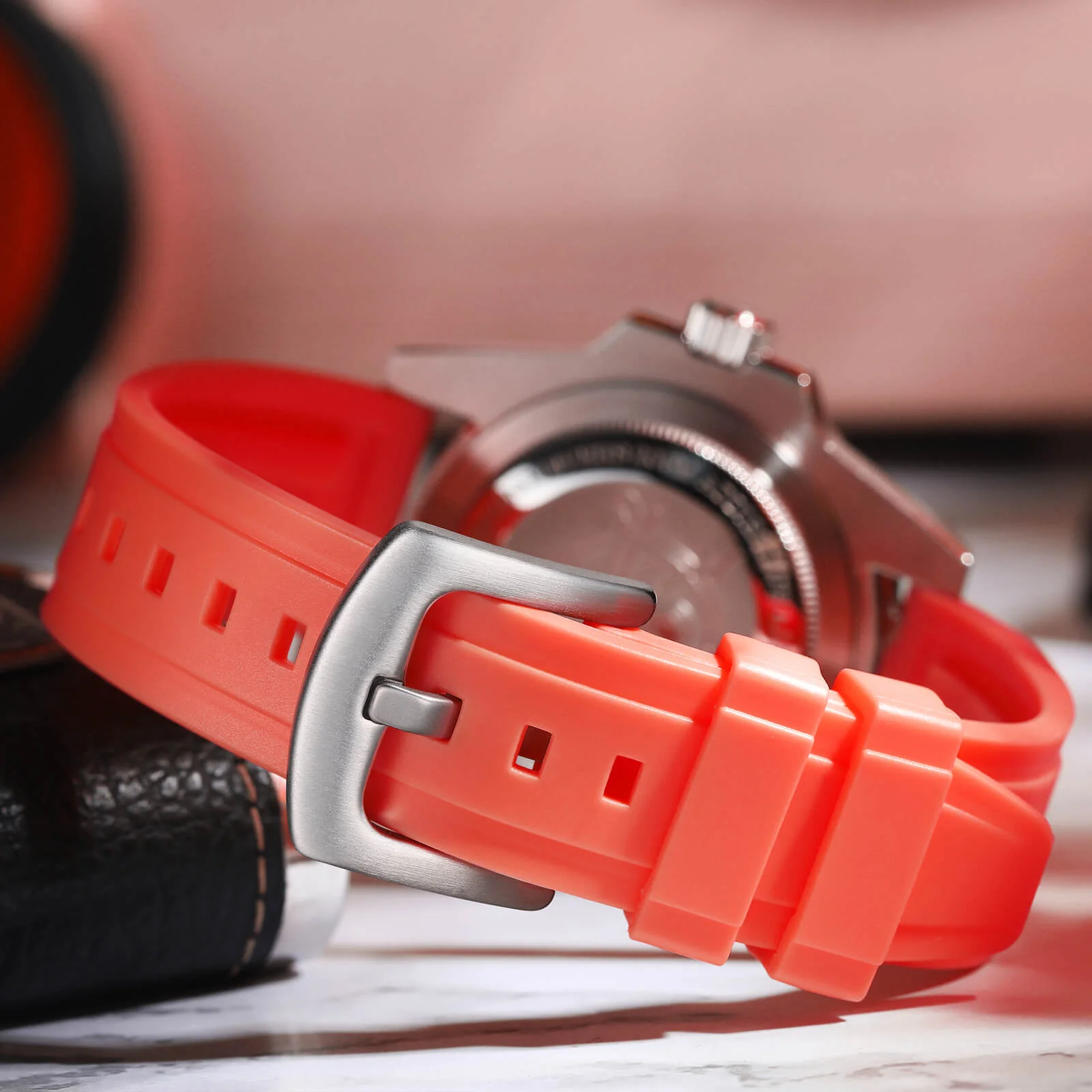 ADDIESDIVE 20mm Silicone Watch Strap for AD2040 – Durable & Comfortable Replacement Band - Image 4