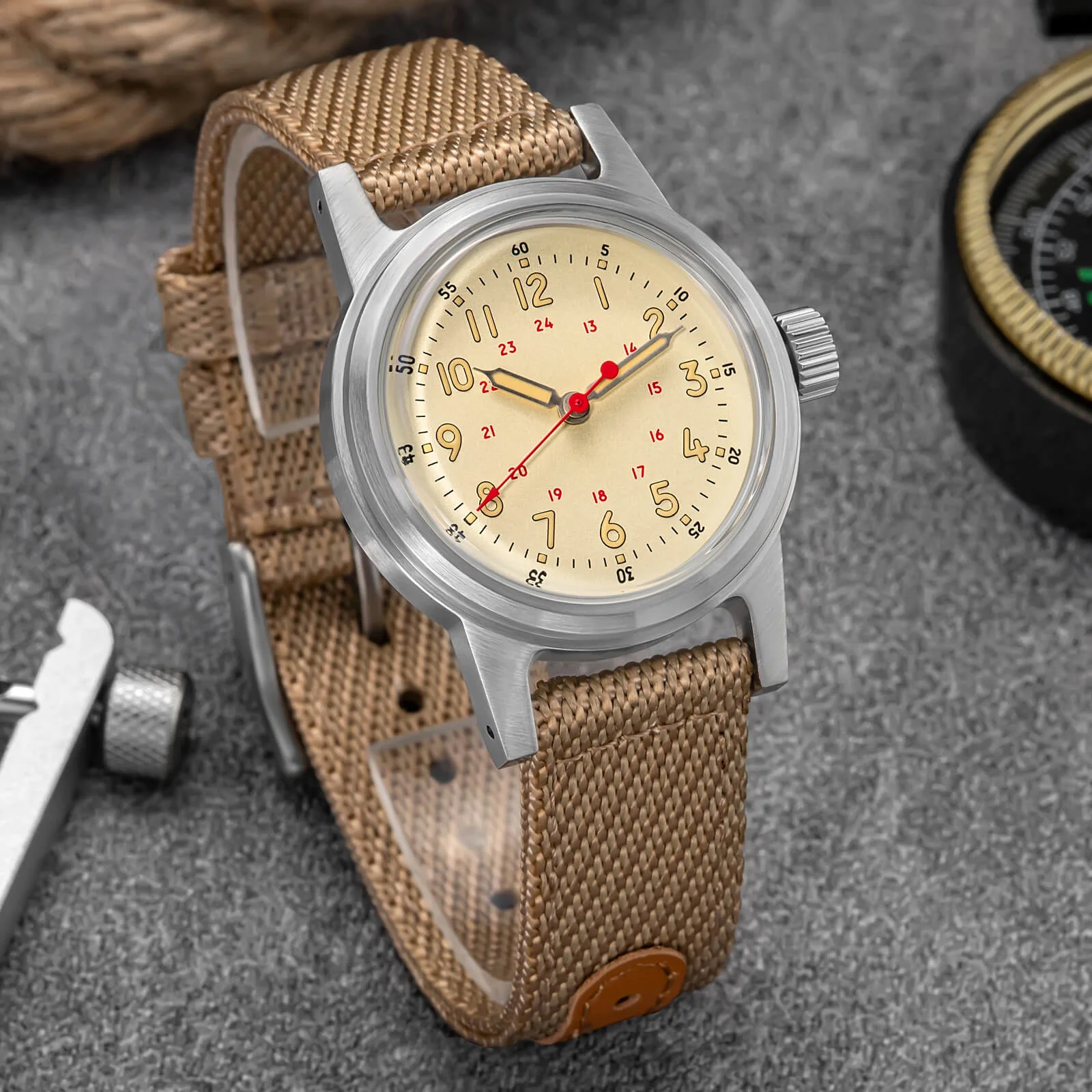 ADDIESDIVE 36mm Vintage Mechanical Watch AD2076 - Image 6