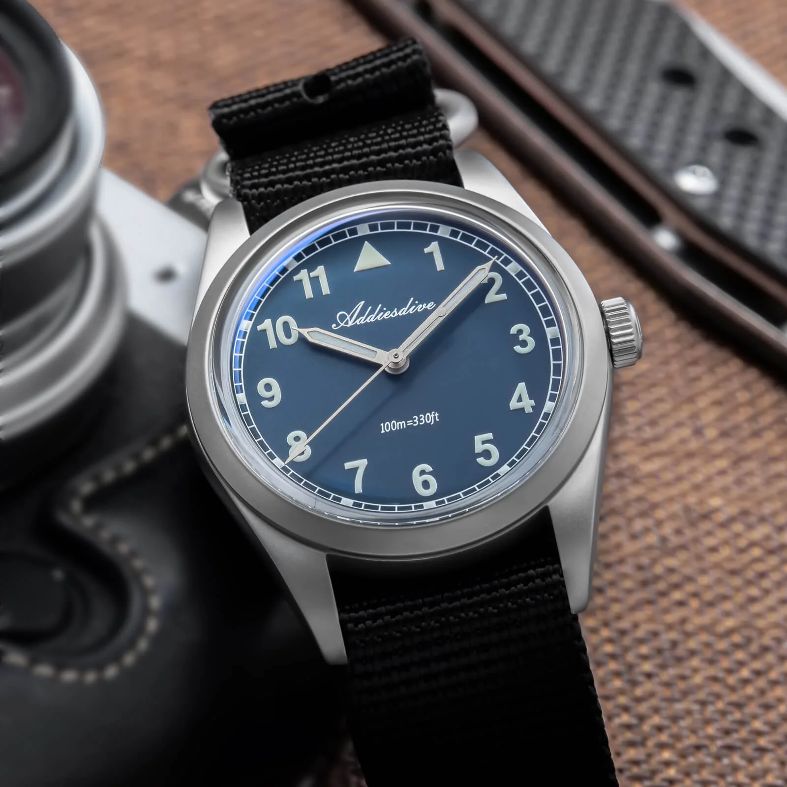 ADDIESDIVE 36mm VH31 Retro Pilot Field Watch AD2079 - Image 20
