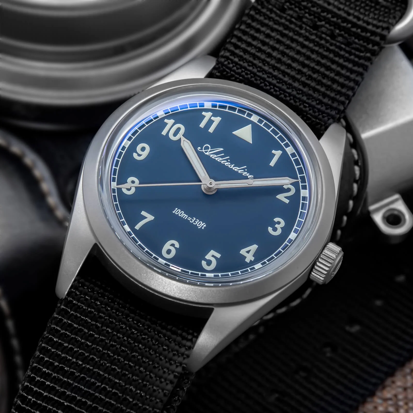 ADDIESDIVE 36mm VH31 Retro Pilot Field Watch AD2079 - Image 21