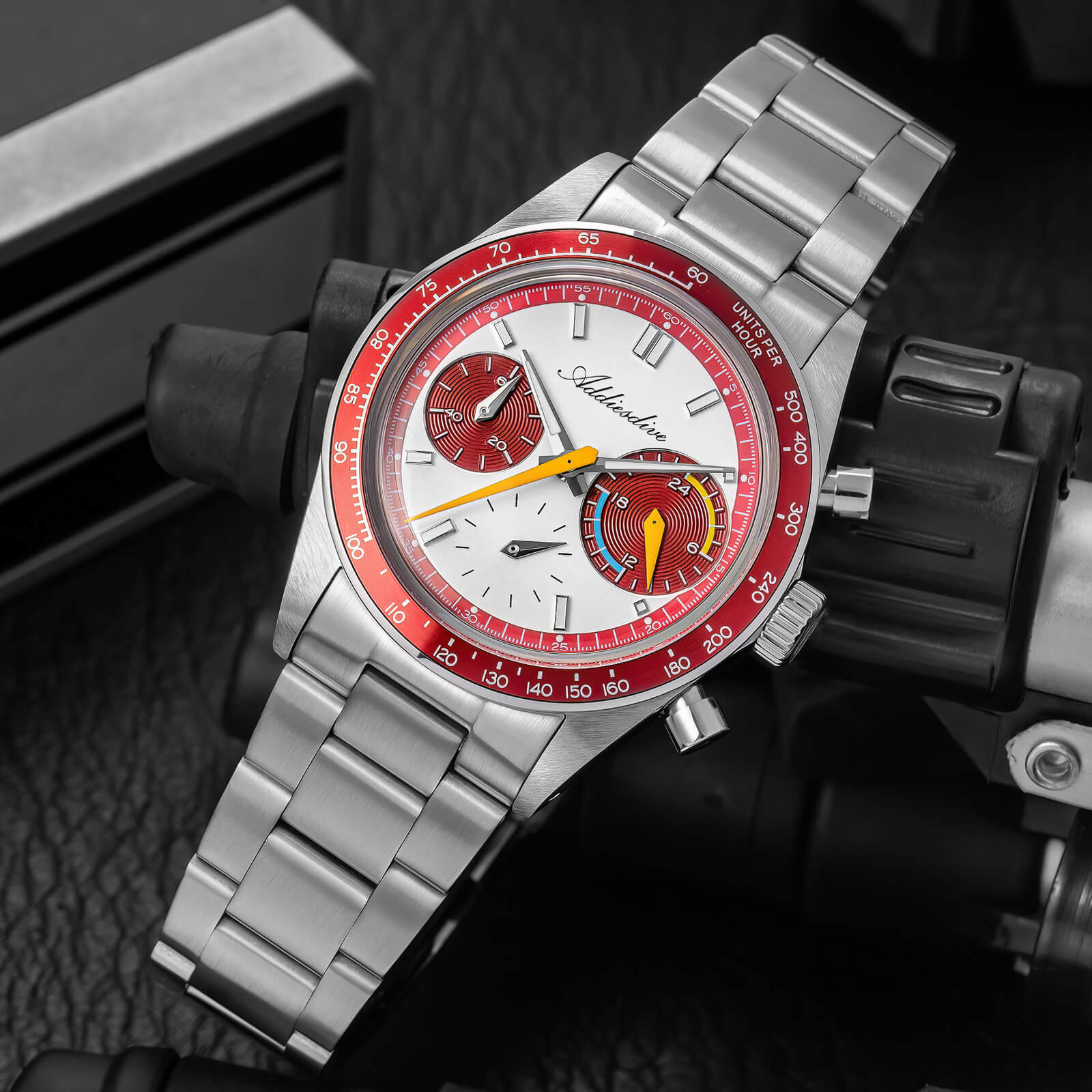 ADDIESDIVE 37mm VK63 Racing Chronograph Quartz Watch AD2539 - Image 6