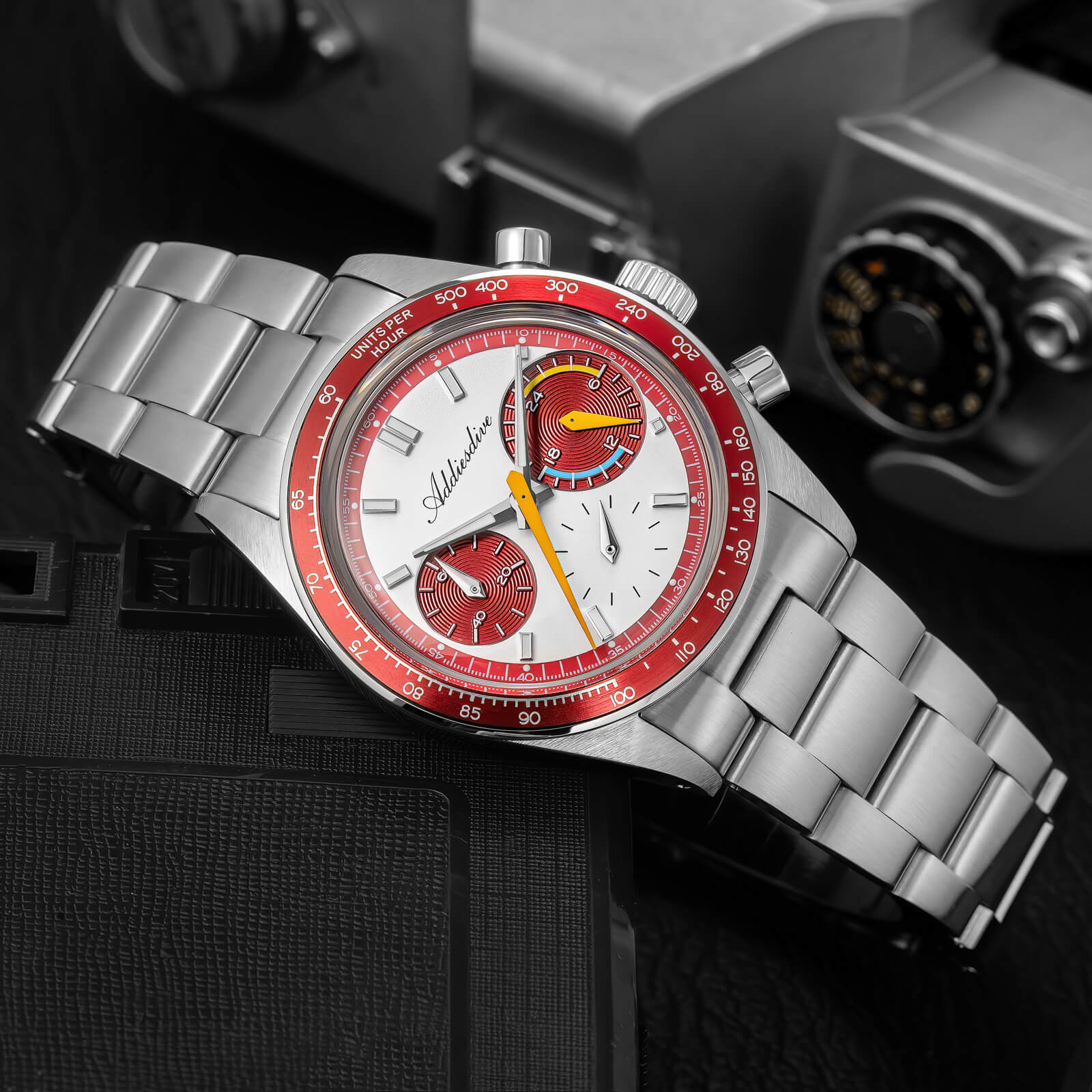 ADDIESDIVE 37mm VK63 Racing Chronograph Quartz Watch AD2539 - Image 7
