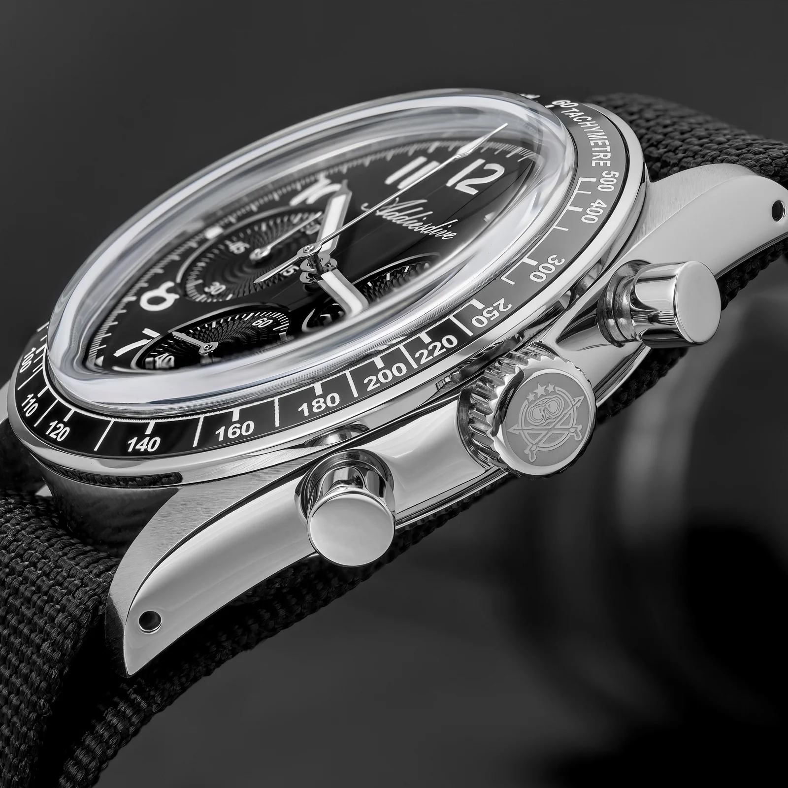 ADDIESDIVE 37mm VK63/0S20 Triple-Register Chronograph Watch AD2517/AD2543 - Image 8