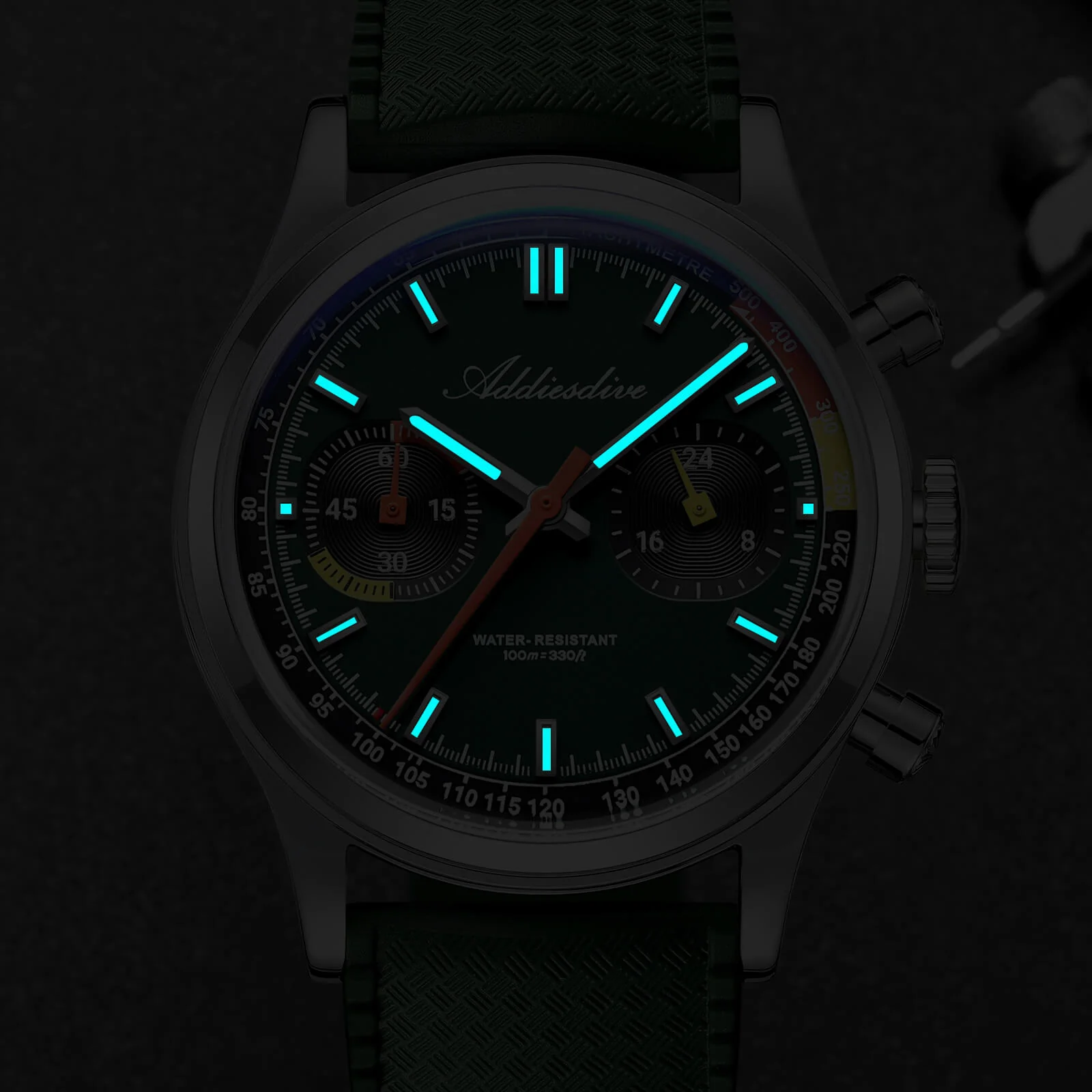 ★Flash Sale★ADDIESDIVE 38mm VK64 Racing-Inspired Chronograph Watch AD2529 - Image 15