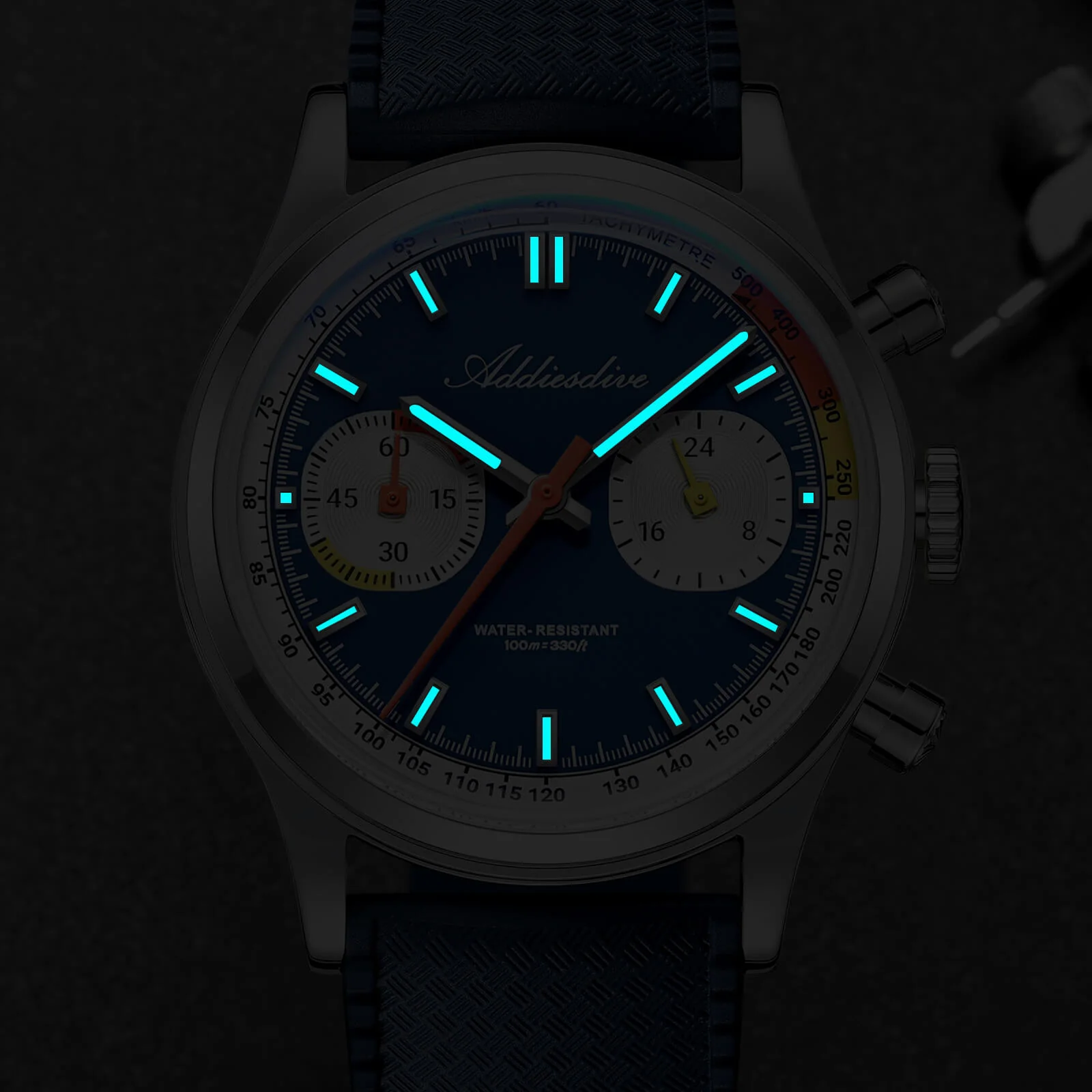 ★Flash Sale★ADDIESDIVE 38mm VK64 Racing-Inspired Chronograph Watch AD2529 - Image 22