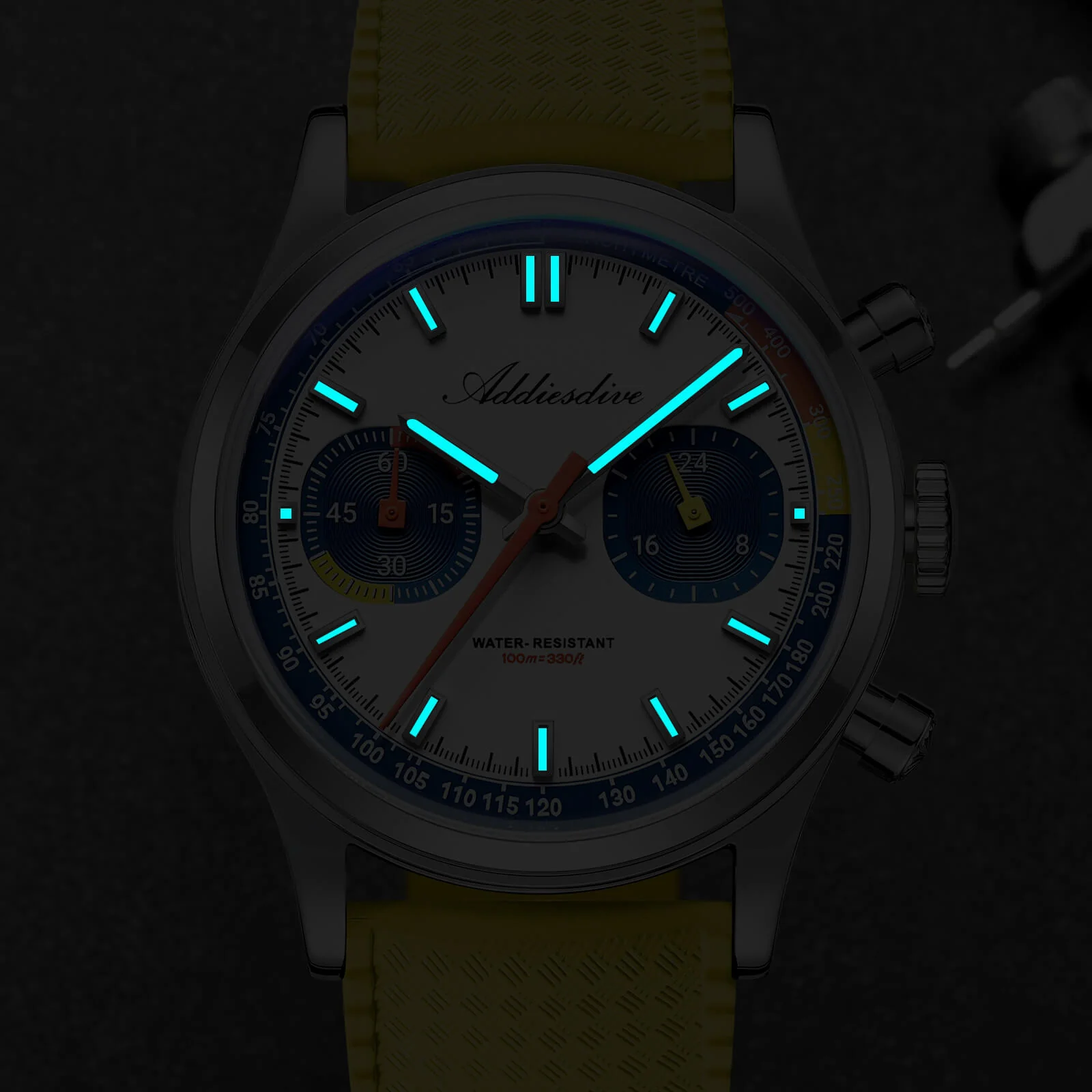 ★Flash Sale★ADDIESDIVE 38mm VK64 Racing-Inspired Chronograph Watch AD2529 - Image 29