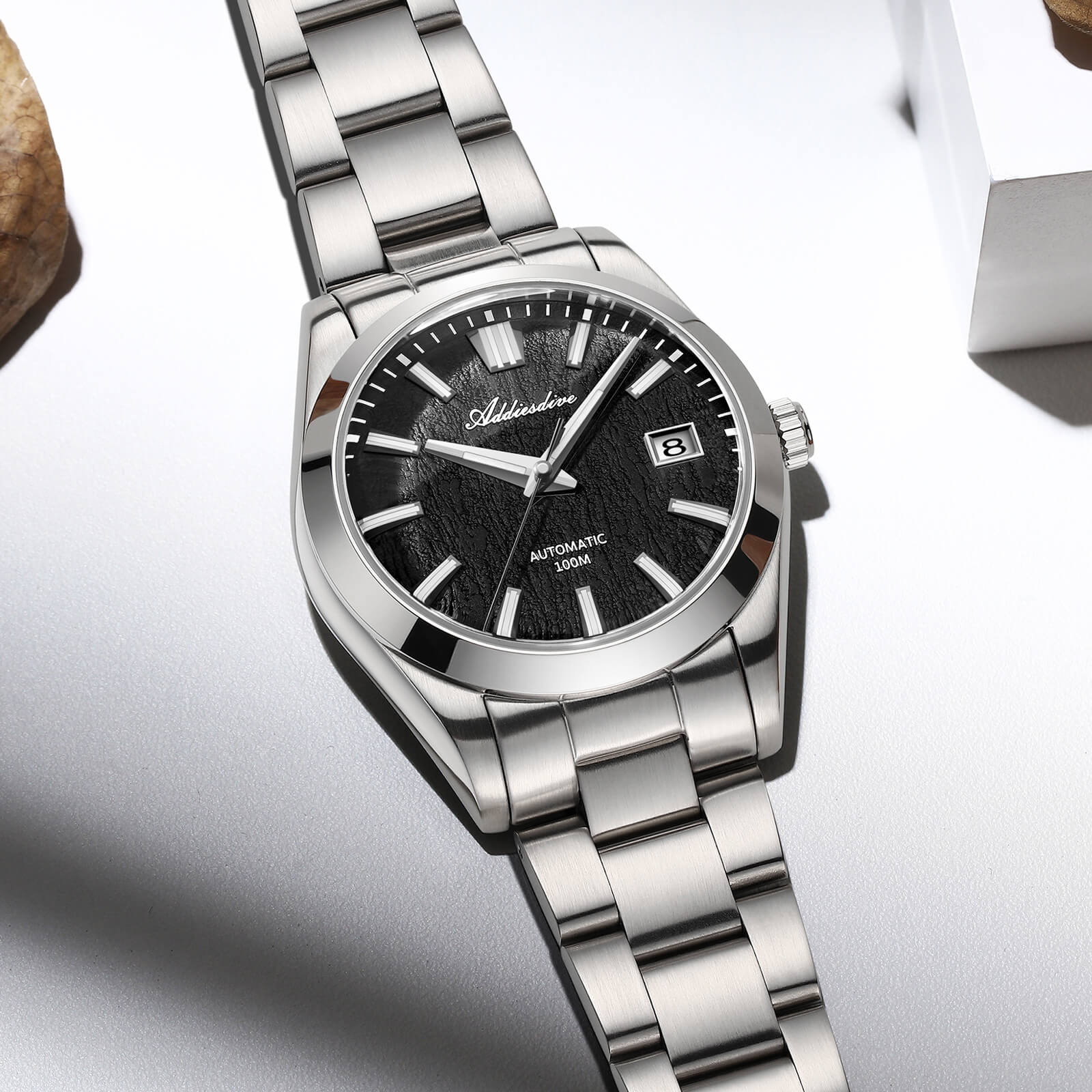 ★Holiday Sale★ADDIESDIVE 39mm 3D Bark Texture Dial NH35 Automatic Watch AD2075 - Image 36