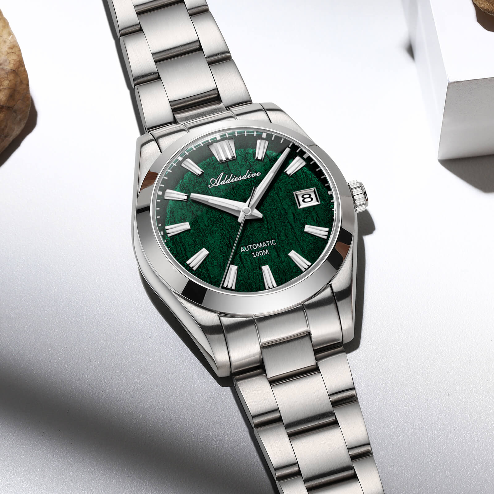 ★Holiday Sale★ADDIESDIVE 39mm 3D Bark Texture Dial NH35 Automatic Watch AD2075 - Image 7