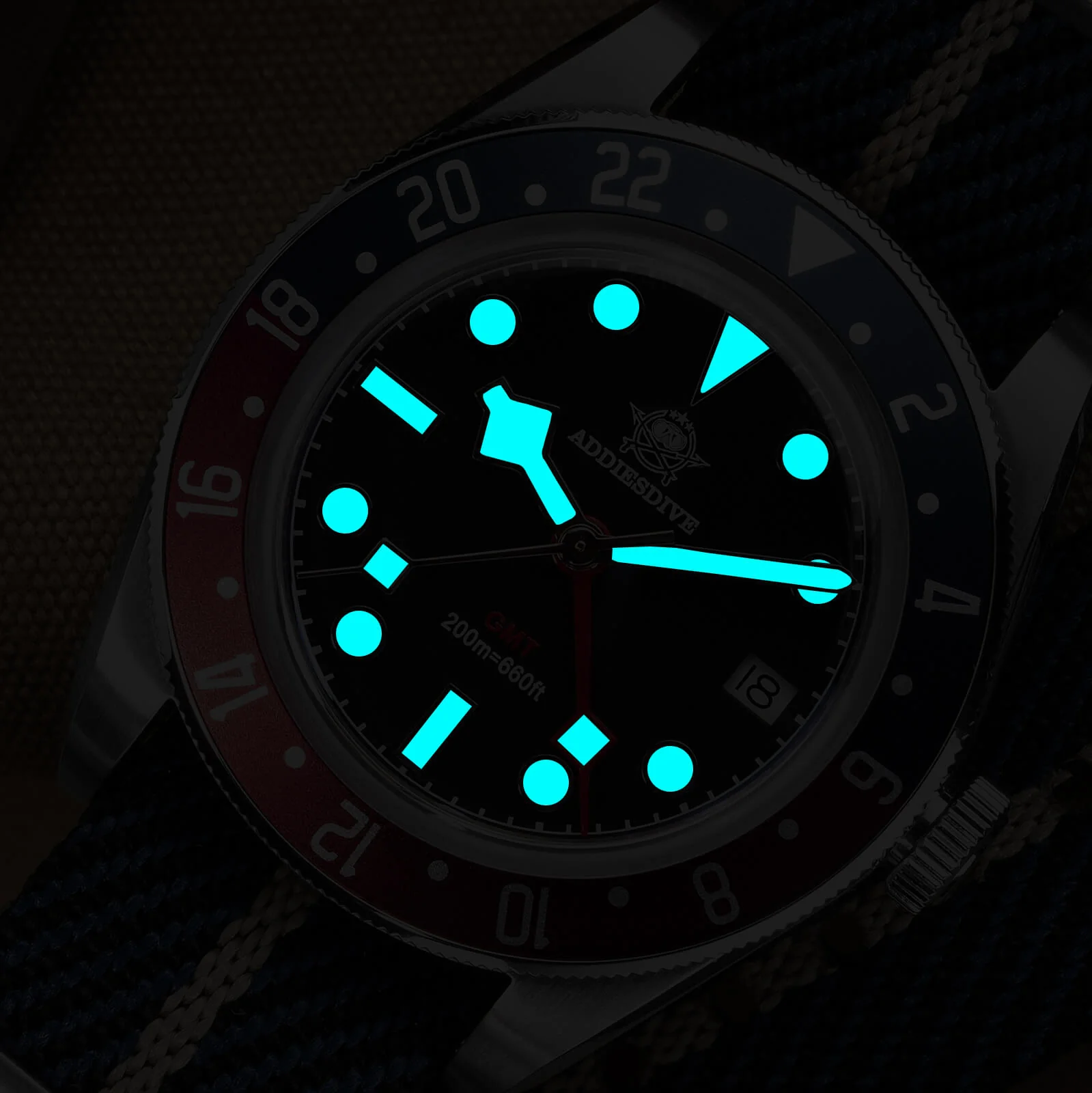 ★Holiday Sale★ADDIESDIVE 39mm BB58 GMT Quartz Watch AD2044 - Image 26