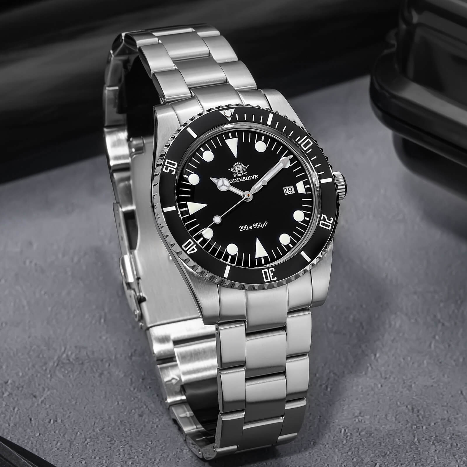 ★Holiday Sale★ADDIESDIVE 39mm Quartz Watch with Bi-directional Rotating Bezel AD2068 - Image 4