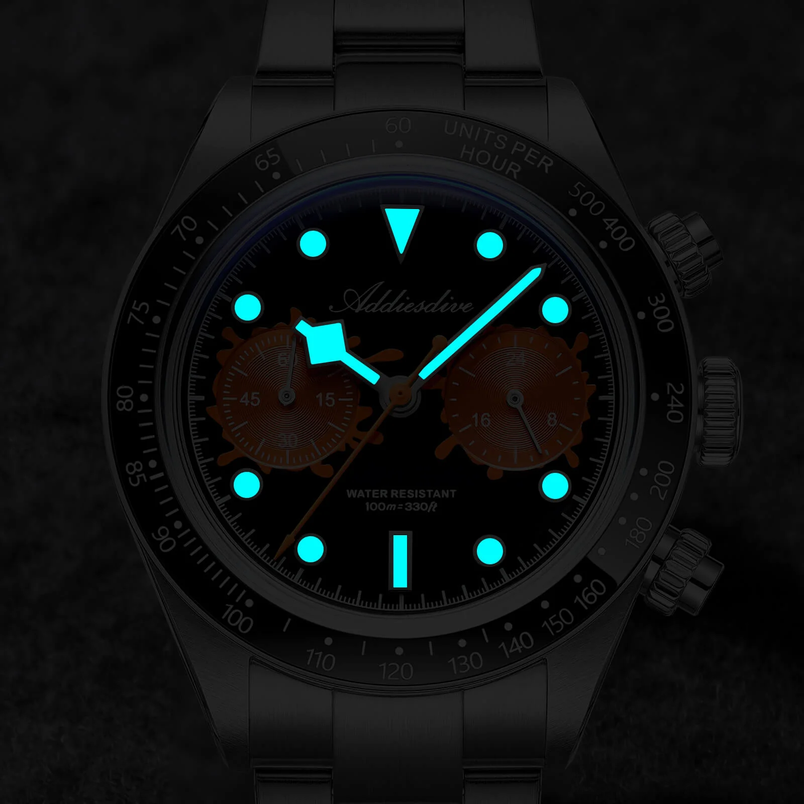 ★Holiday Sale★ADDIESDIVE 40mm VK64 Chronograph Watch AD2520 - Image 21