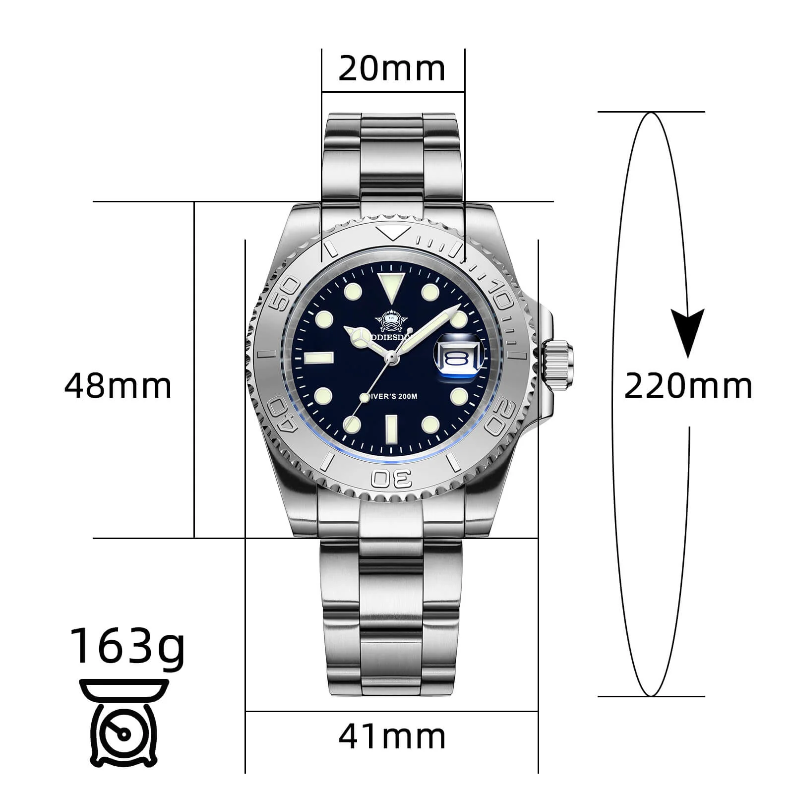 ★Holiday Sale★Addiesdive 41mm Quartz Watch Diver's 200M (MY-H3C) - Image 11