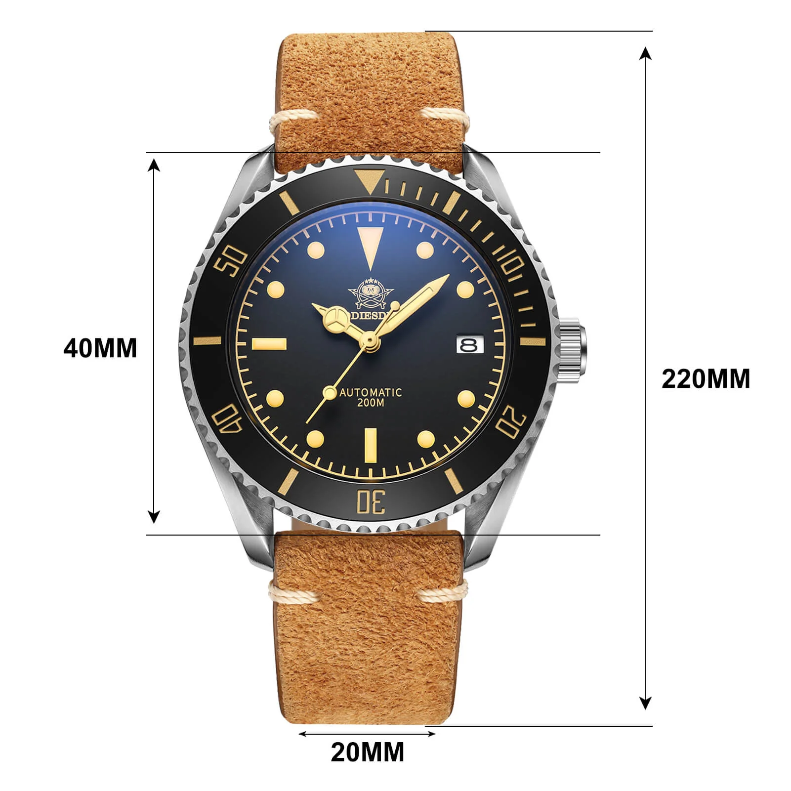 ★Holiday Sale★ADDIESDIVE® 40mm Dive Watch Automatic Scuba Watch AD2101 - Image 3