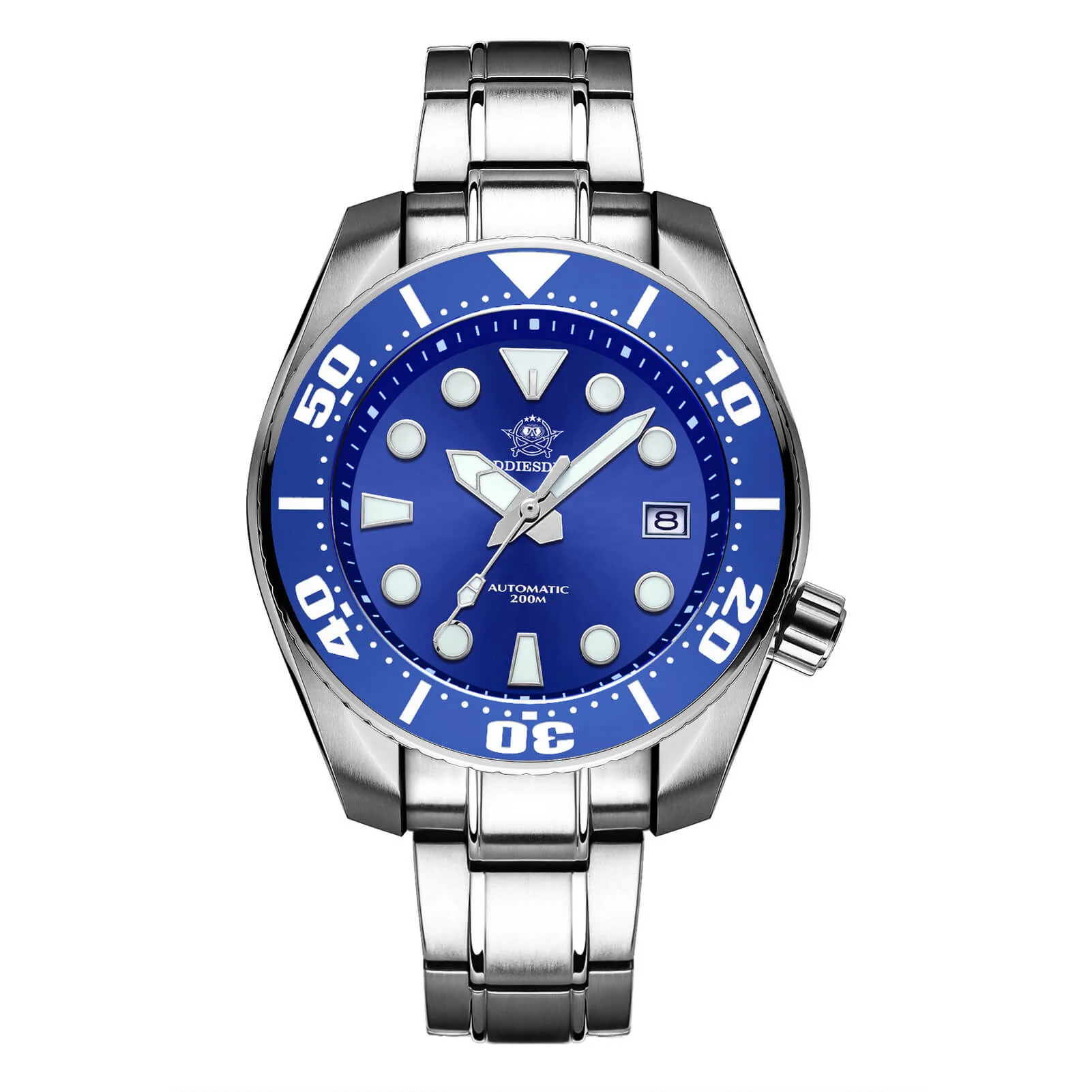 ★Holiday Sale★ADDIESDIVE® Sumo Green Professional Dive Watch for Men 44.5mm (MY-H10) Black/Green Dial - Image 2