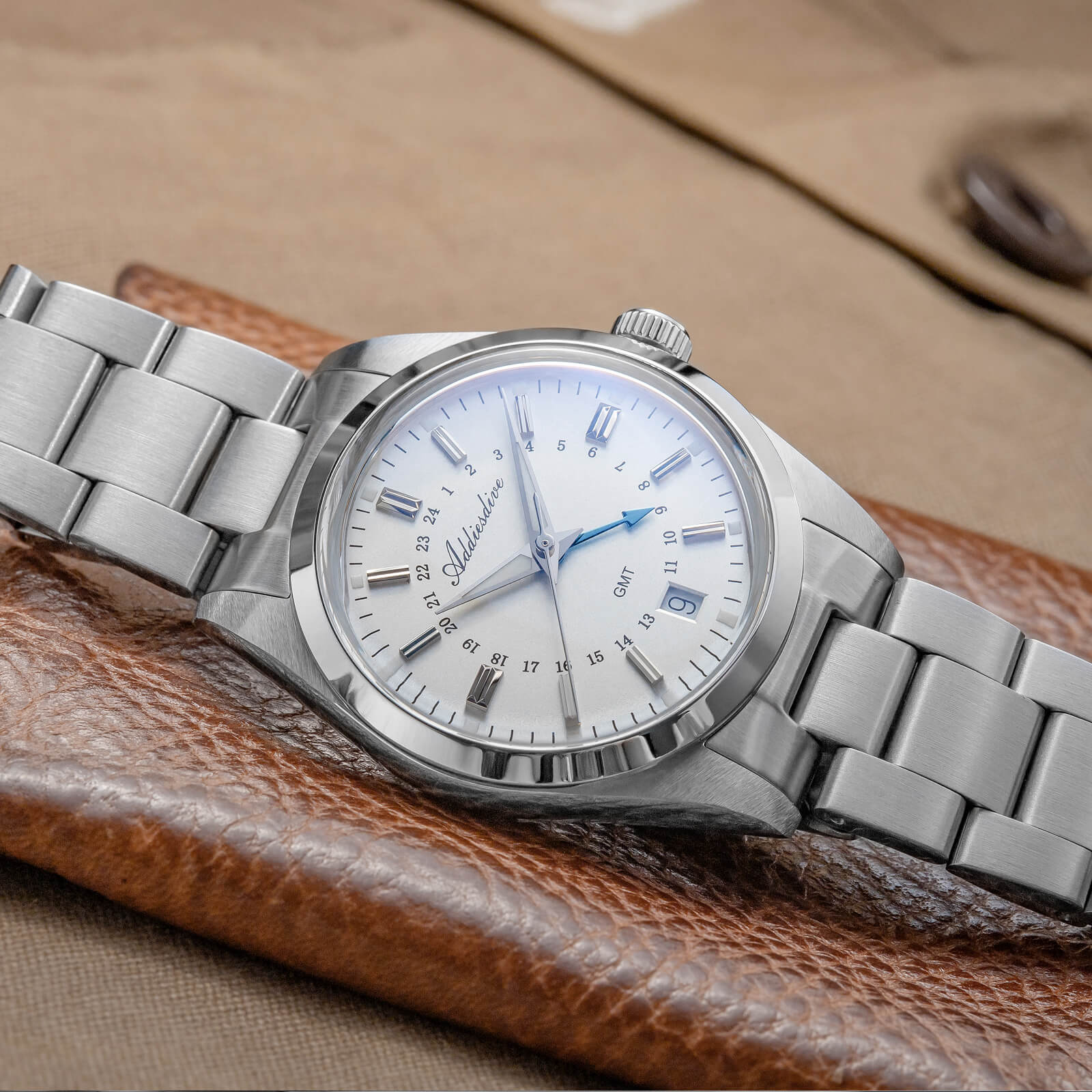 ADDIESDIVE Elegance Collection GMT Quartz Watch AD2065 - Image 14