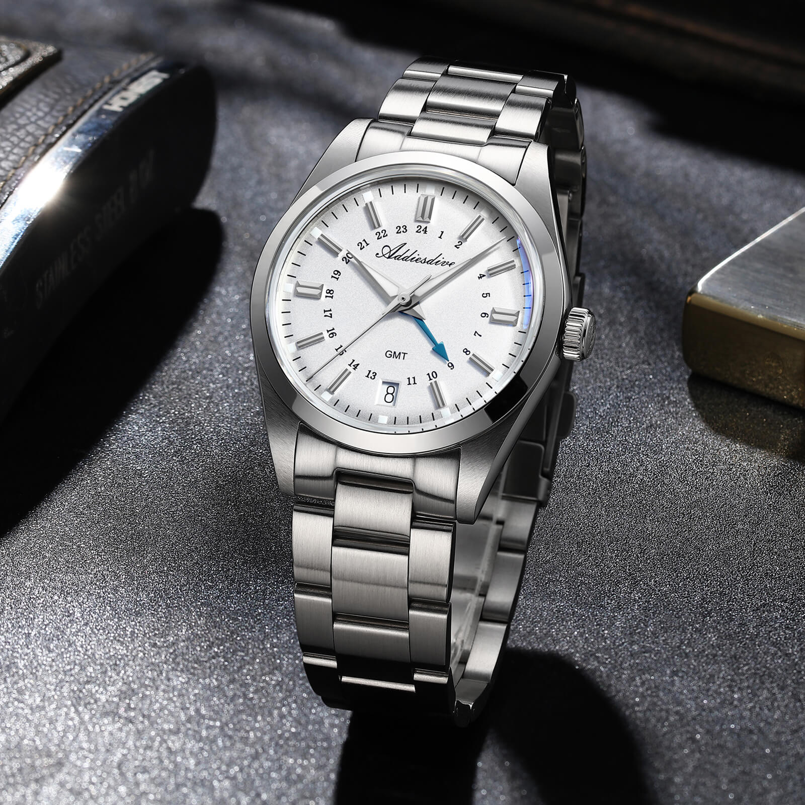ADDIESDIVE Elegance Collection GMT Quartz Watch AD2065 - Image 19