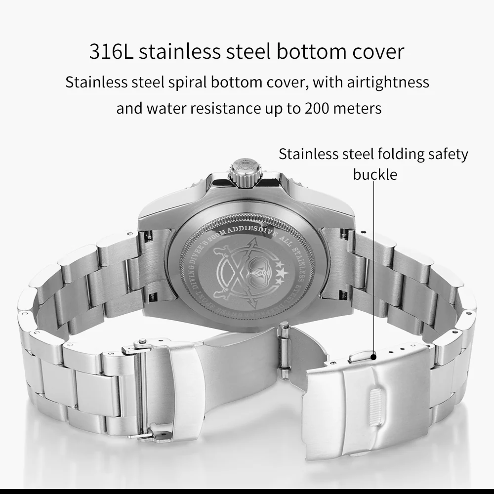 ADDIESDIVE Great Wave Sub Diver Watch（H3AC-Surf） - Image 10