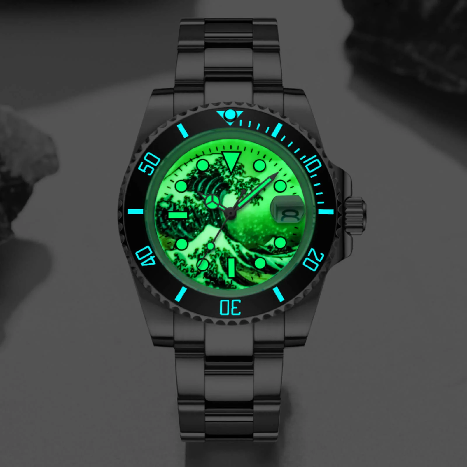 ADDIESDIVE Great Wave Sub Diver Watch（H3AC-Surf） - Image 3