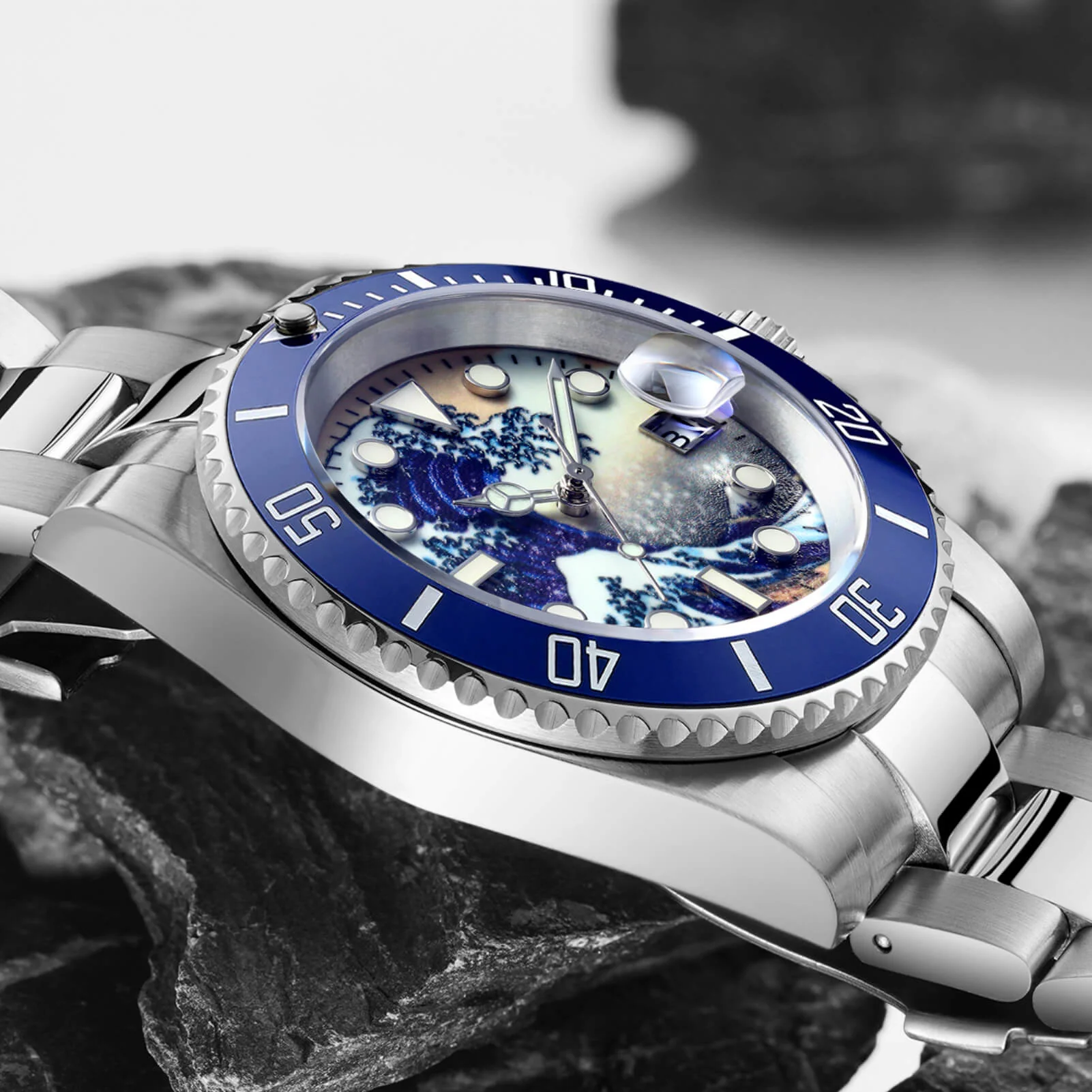 ADDIESDIVE Great Wave Sub Diver Watch（H3AC-Surf） - Image 6