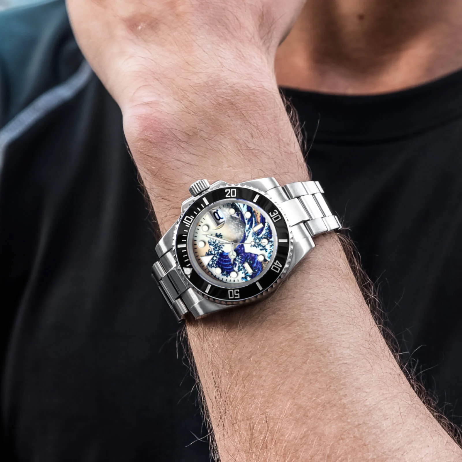 ADDIESDIVE Great Wave Sub Diver Watch（H3AC-Surf） - Image 9