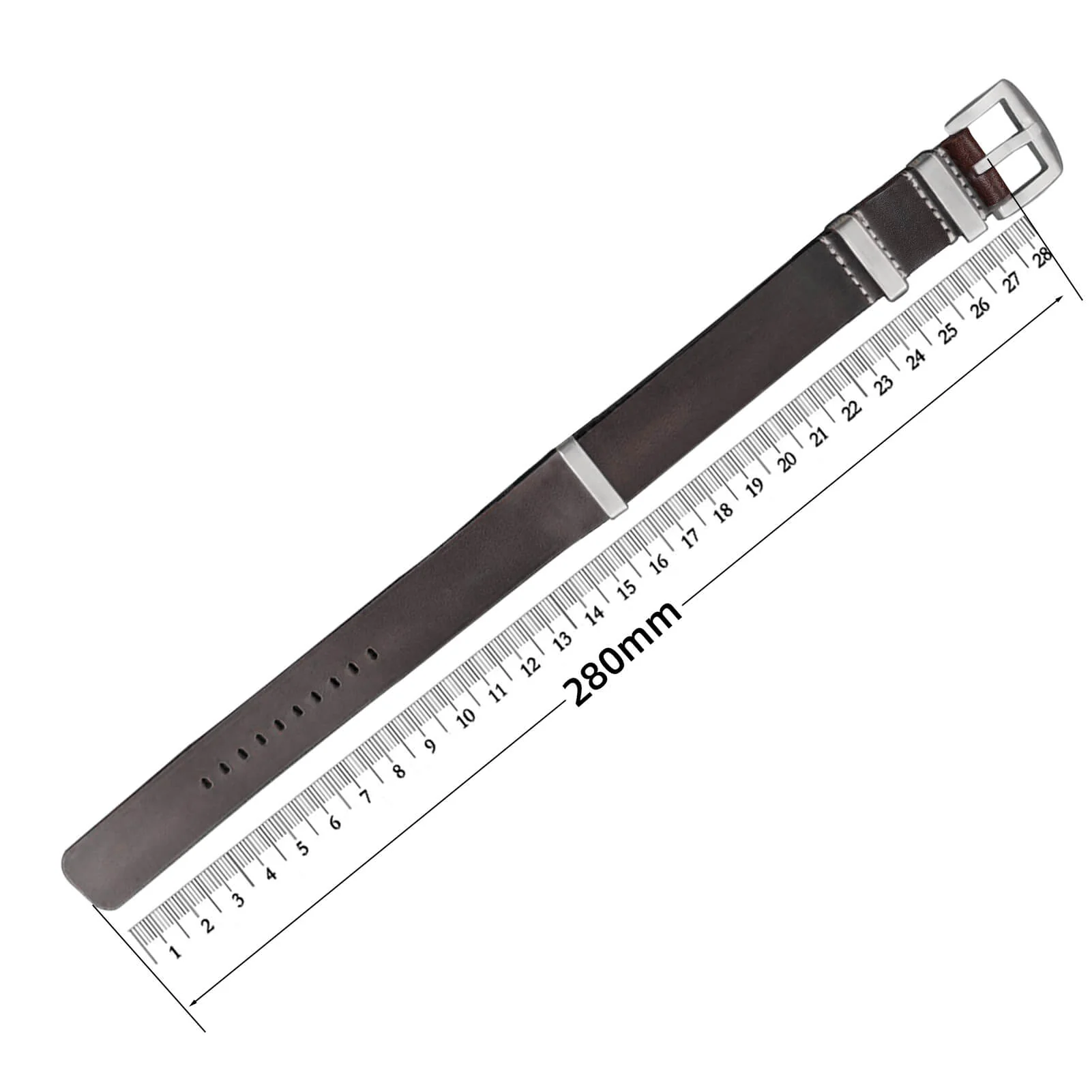 ADDIESDIVE Leather Watch Strap for Men, 20mm - Image 13