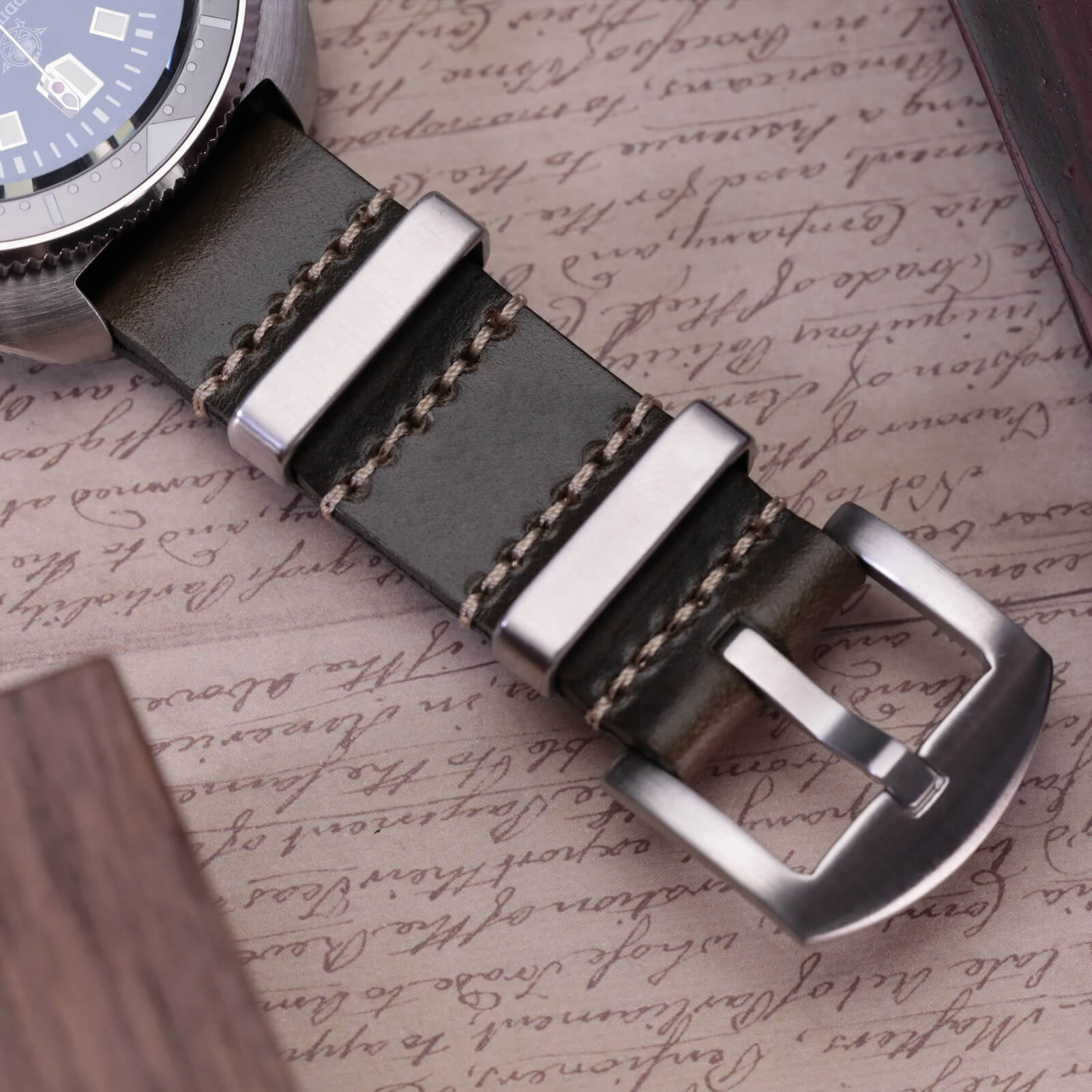 ADDIESDIVE Leather Watch Strap for Men, 20mm - Image 19