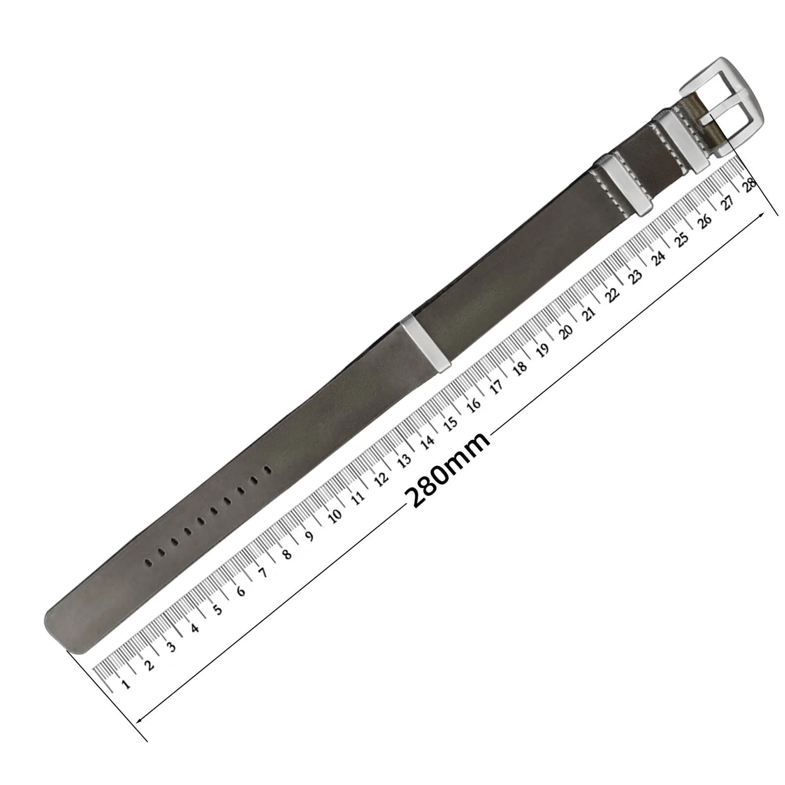 ADDIESDIVE Leather Watch Strap for Men, 20mm - Image 20