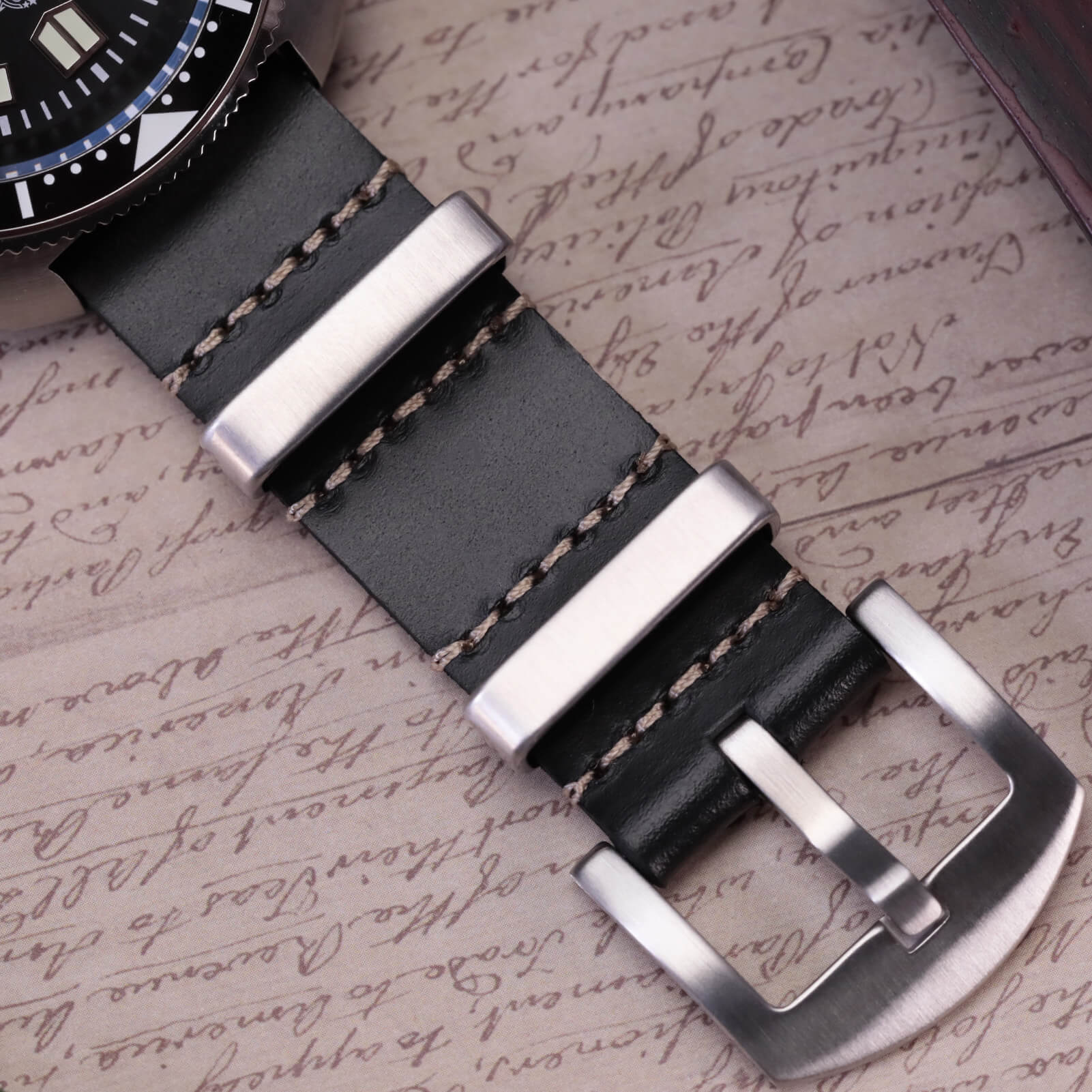ADDIESDIVE Leather Watch Strap for Men, 20mm - Image 27
