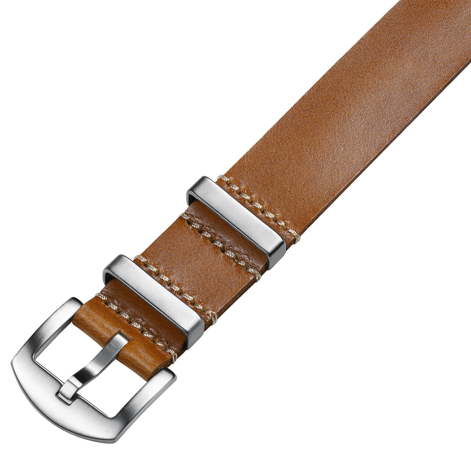 ADDIESDIVE Leather Watch Strap for Men, 20mm - Image 3