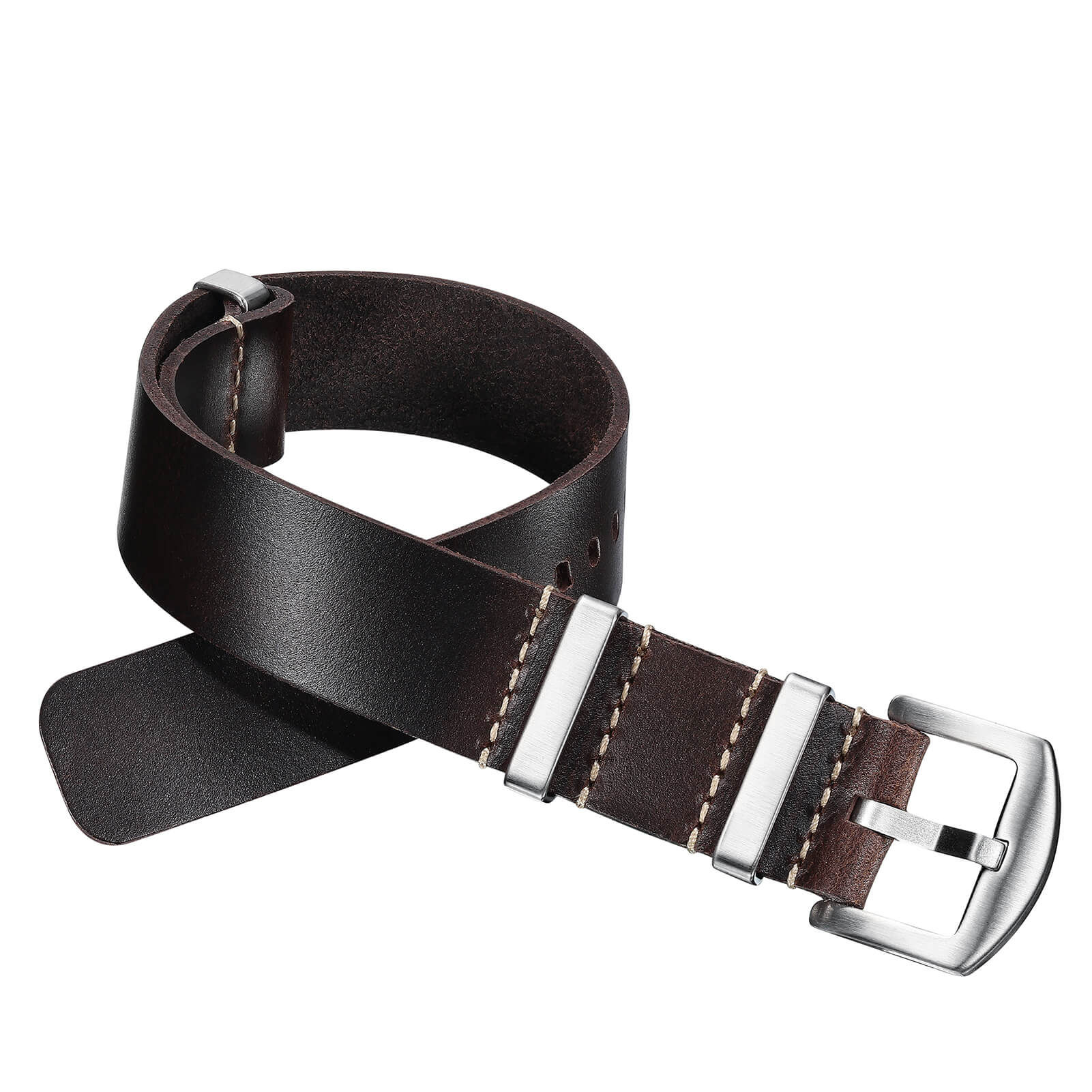 ADDIESDIVE Leather Watch Strap for Men, 20mm - Image 9