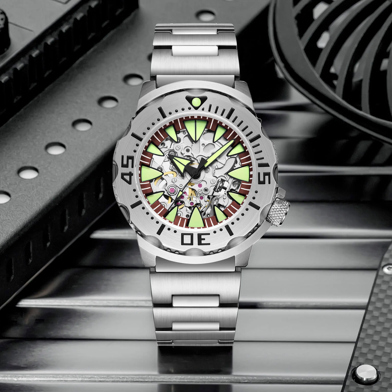 ADDIESDIVE OceanMonster Dive Watch AD2103-skeleton - Image 19