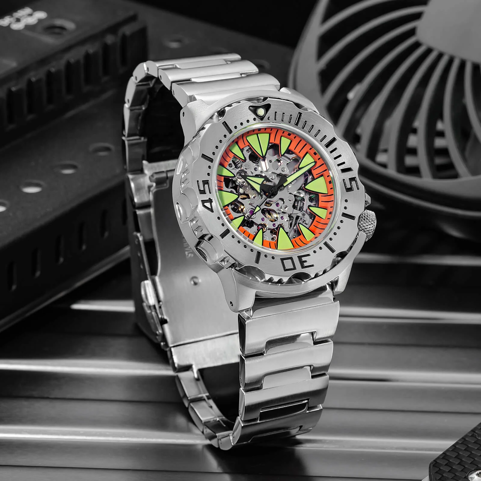 ADDIESDIVE OceanMonster Dive Watch AD2103-skeleton - Image 3