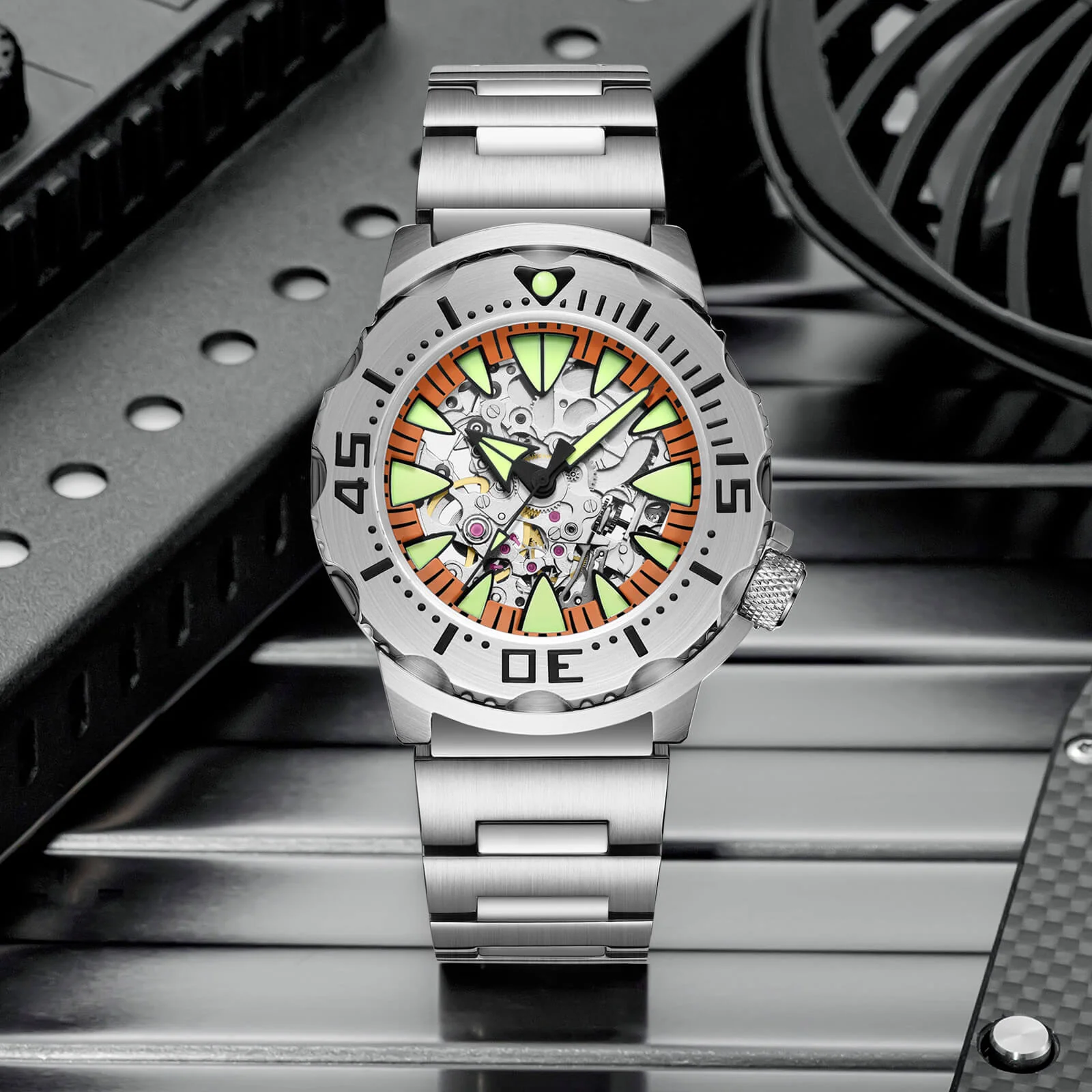 ADDIESDIVE OceanMonster Dive Watch AD2103-skeleton - Image 6