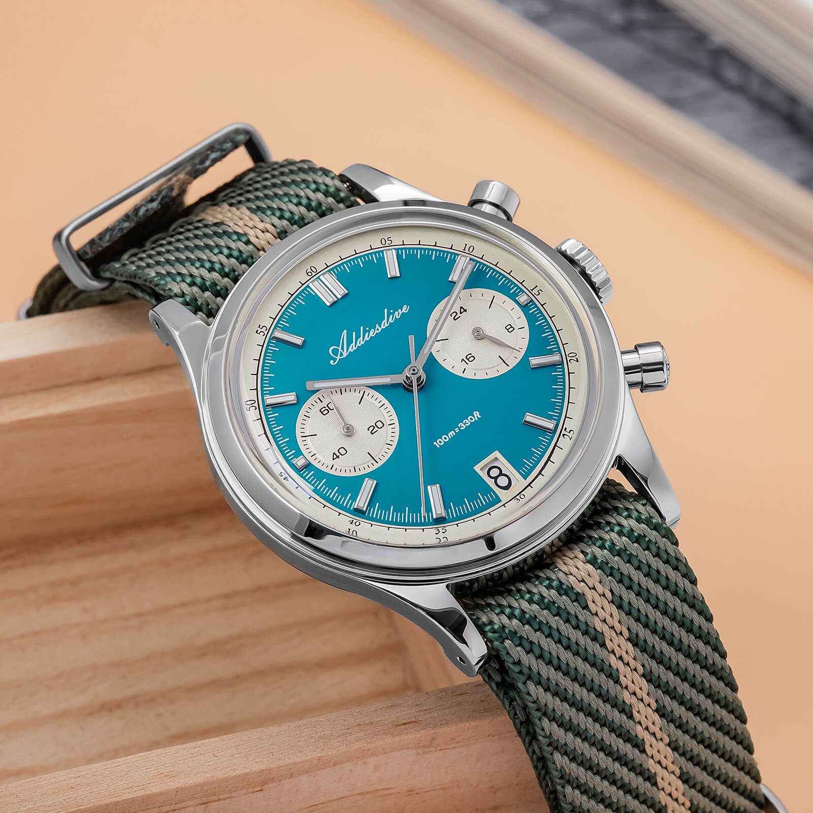 ★Holiday Sale★ADDIESDIVE 38mm Quartz Chronograph Watch – VK64 / 0S21 Options - Image 4