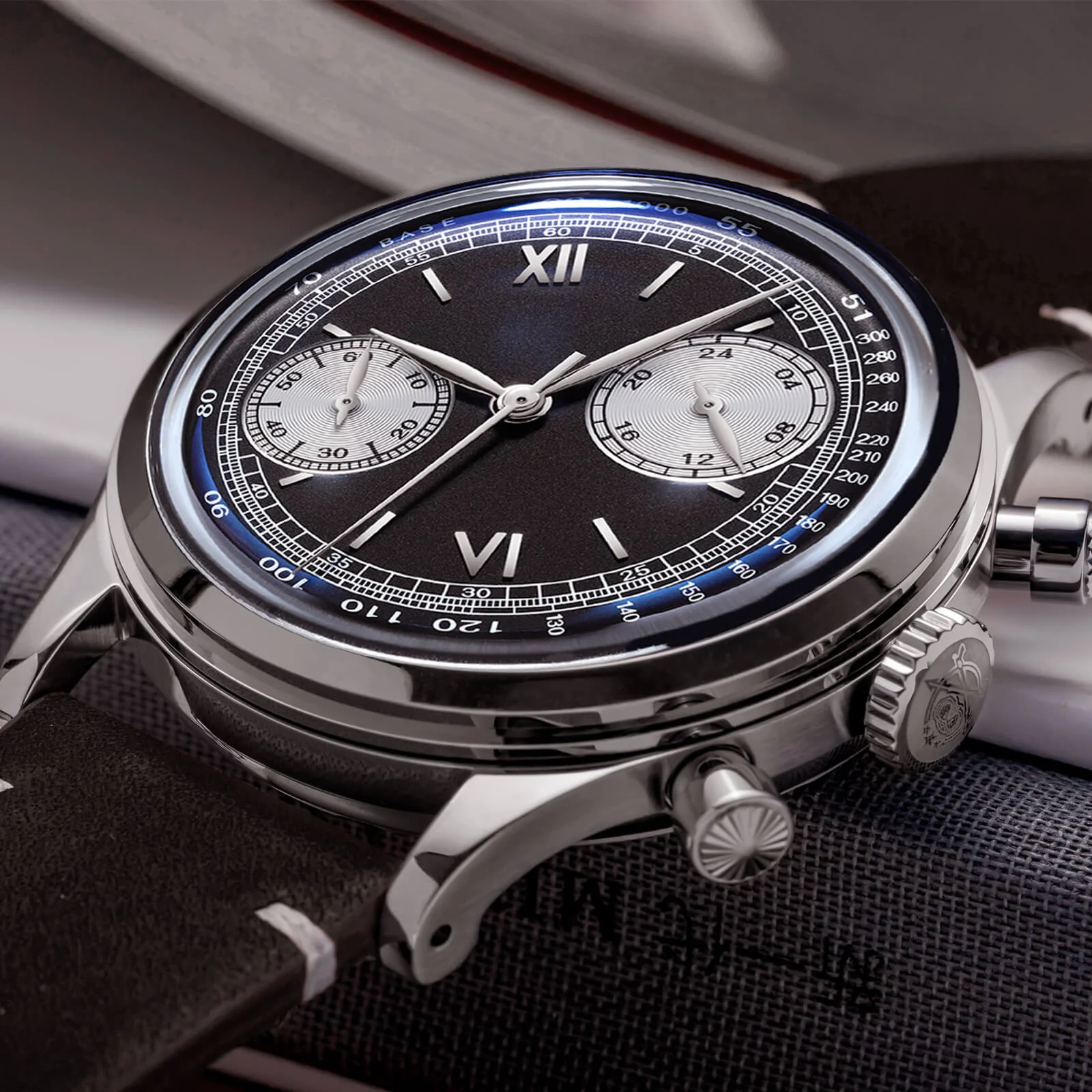 ★India Warehouse★ADDIESDIVE Panda BB Chronograph Retro Men Watch 38mm Quartz Watch - Image 6