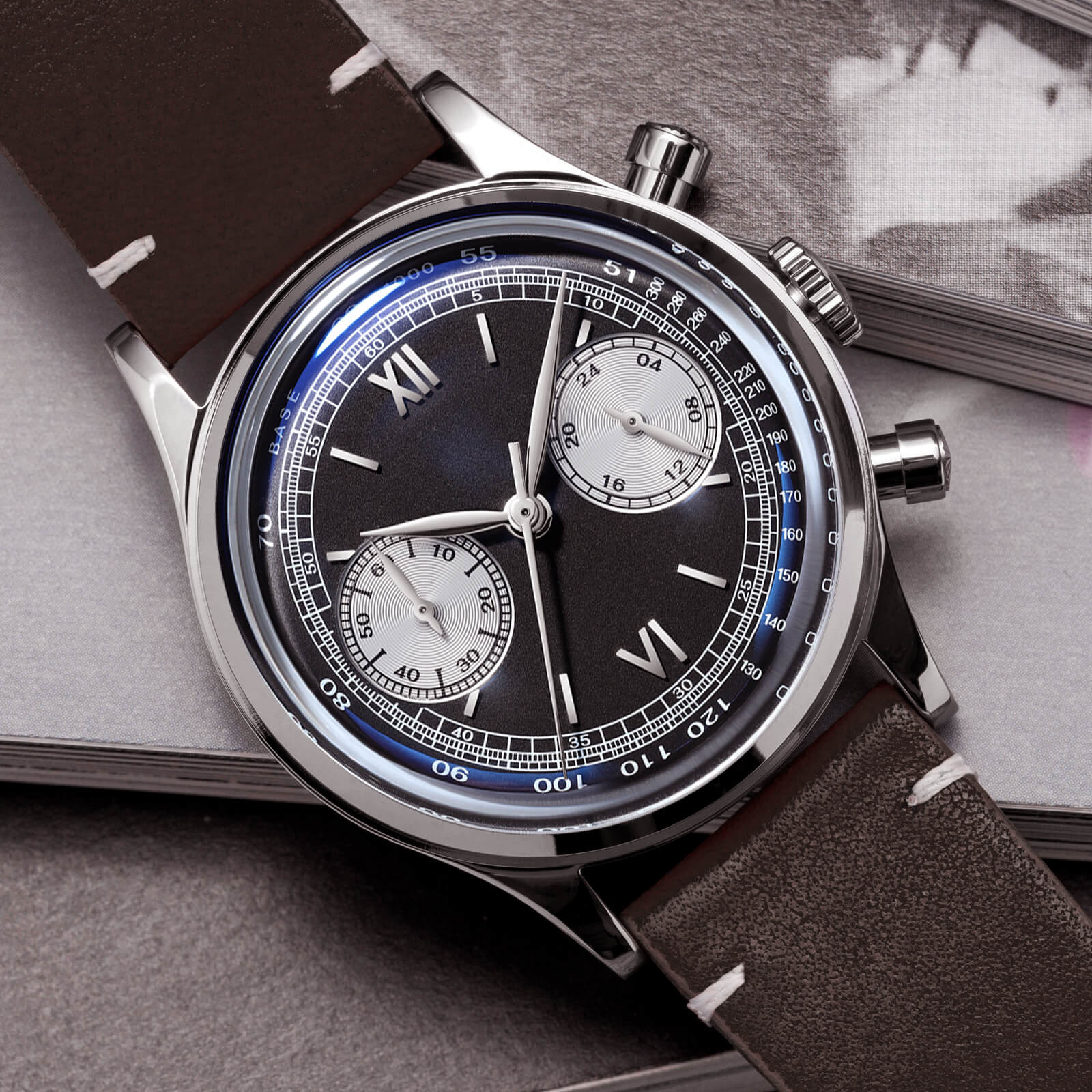★India Warehouse★ADDIESDIVE Panda BB Chronograph Retro Men Watch 38mm Quartz Watch - Image 7