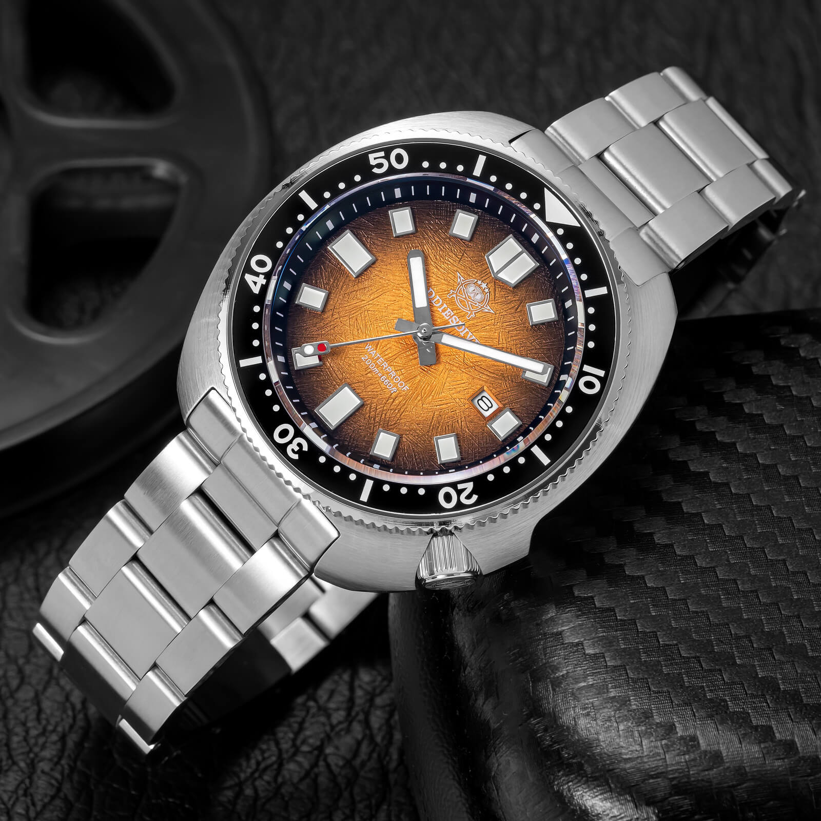 ★Holiday Sale★Addiesdive Turtle Quartz Diver Men Watch Sapphire Crystal AD2511 - Image 5