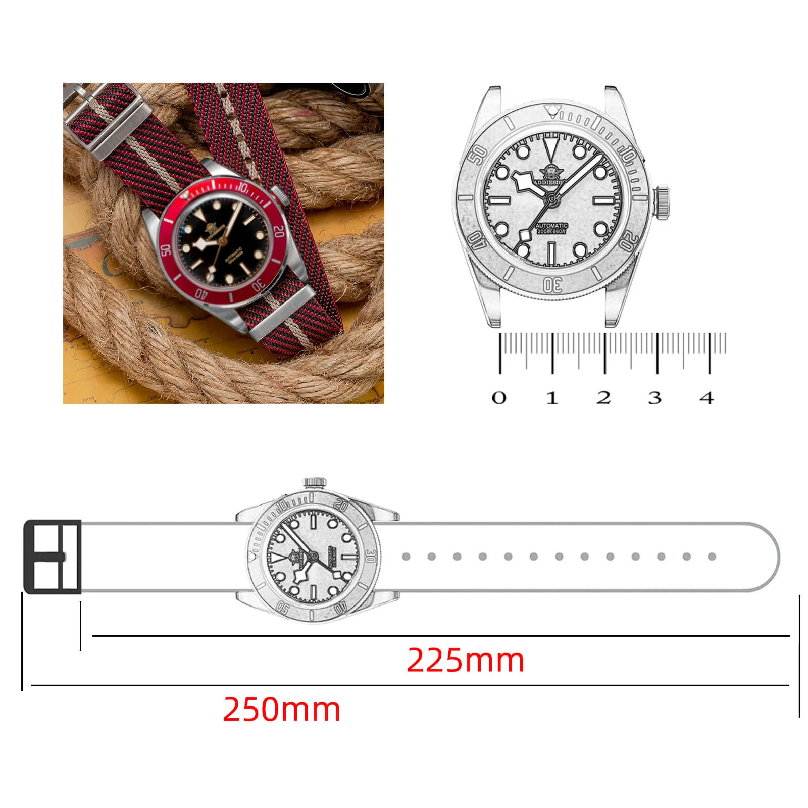 ADDIESDIVE Watch Band Nylon Straps 20mm - Image 18