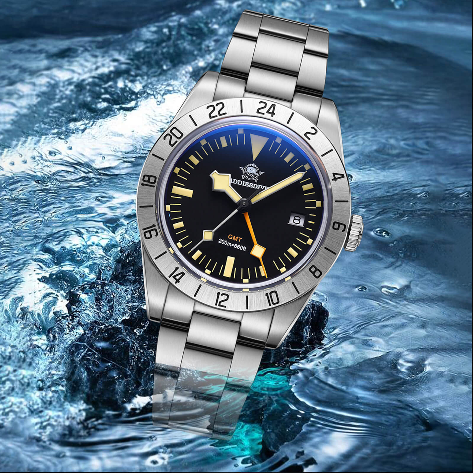 ★Holiday Sale★ADDIESDIVE 39mm BB GMT Quartz Watch RONDA515 Movement（AD2035/AD2036） - Image 14