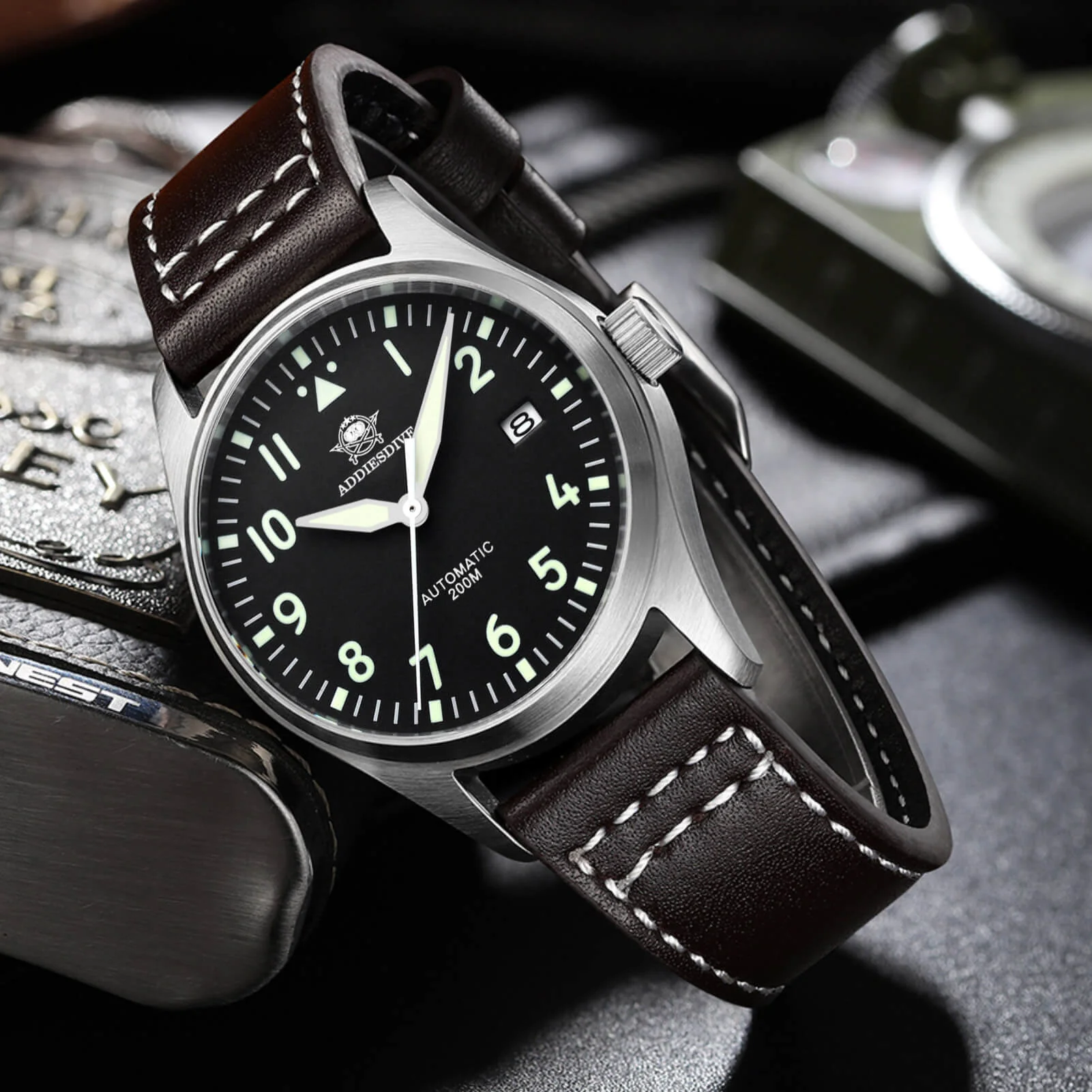 ADDIESDIVE®39mm Men's Elegant Automatic Watch NH35A Movement (MY-H2) - Image 8