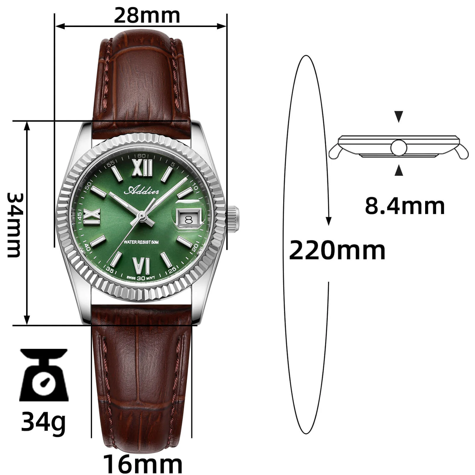 ★Holiday Sale★Couple Watch Set – 36mm Men & 28mm Women Matching Watches - Image 13