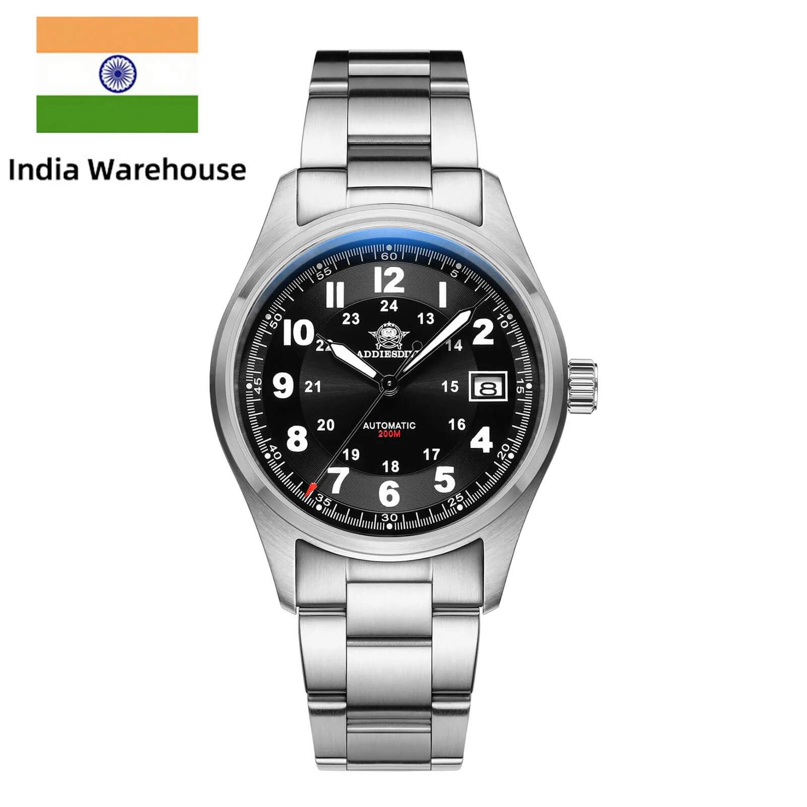★India Warehouse★ADDIESDIVE® Men's Elegant Automatic Watch Diver 200M (AD2048)